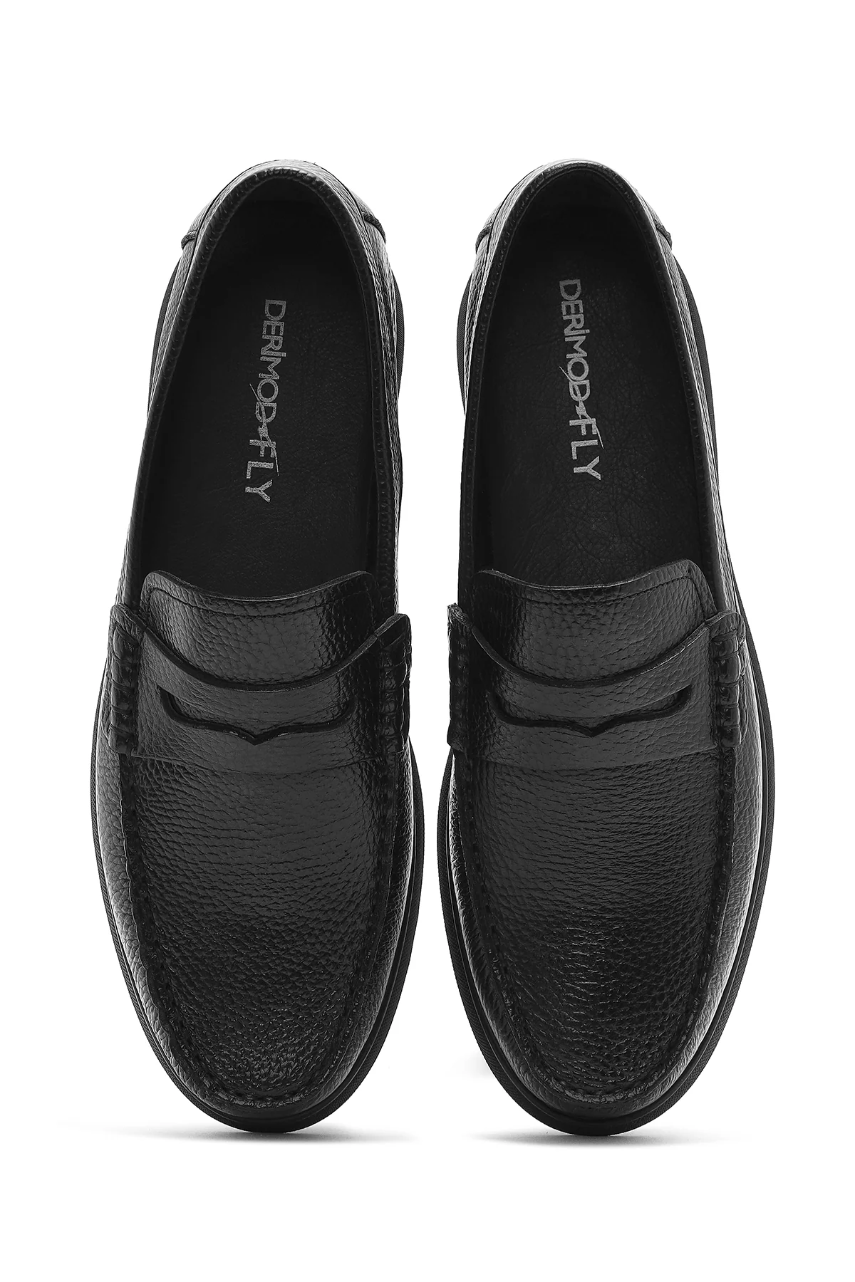 Derimod Fly Erkek Siyah Deri Loafer - Image 4