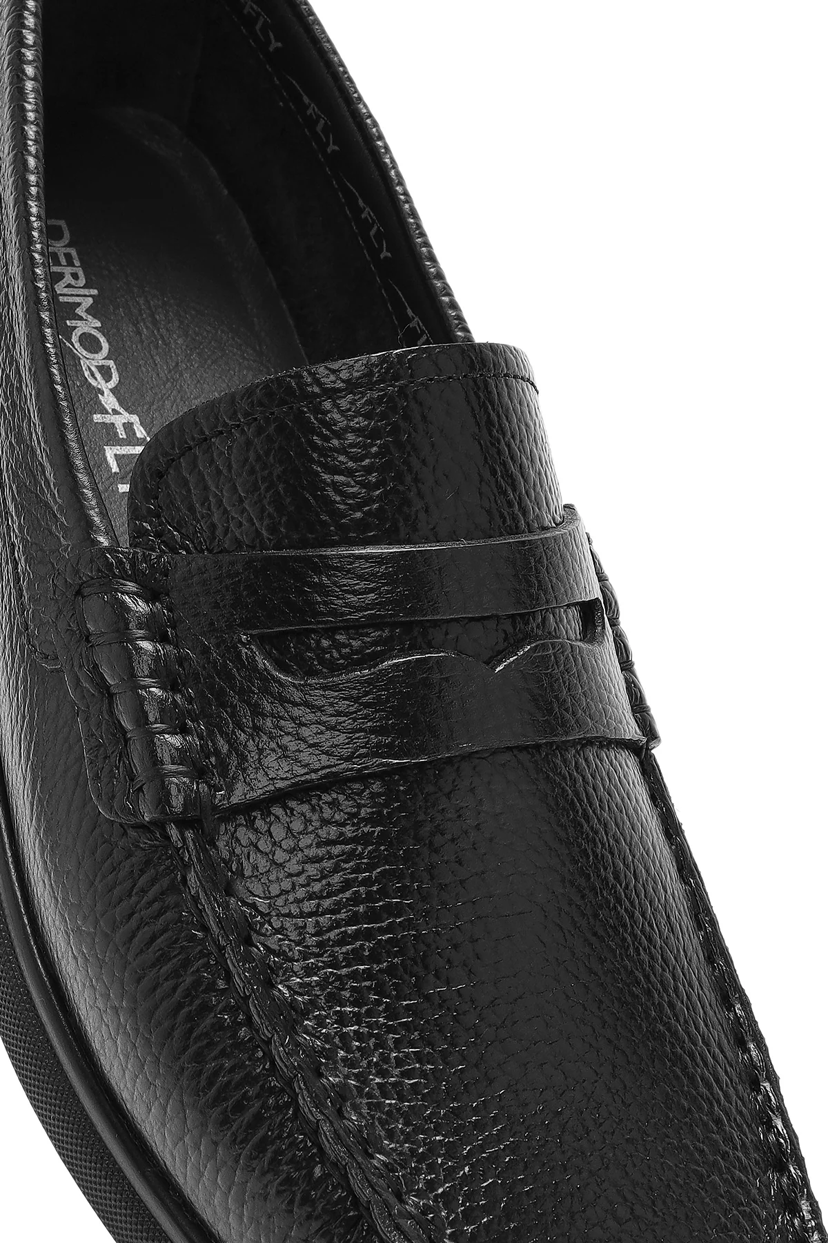 Derimod Fly Erkek Siyah Deri Loafer - Image 9