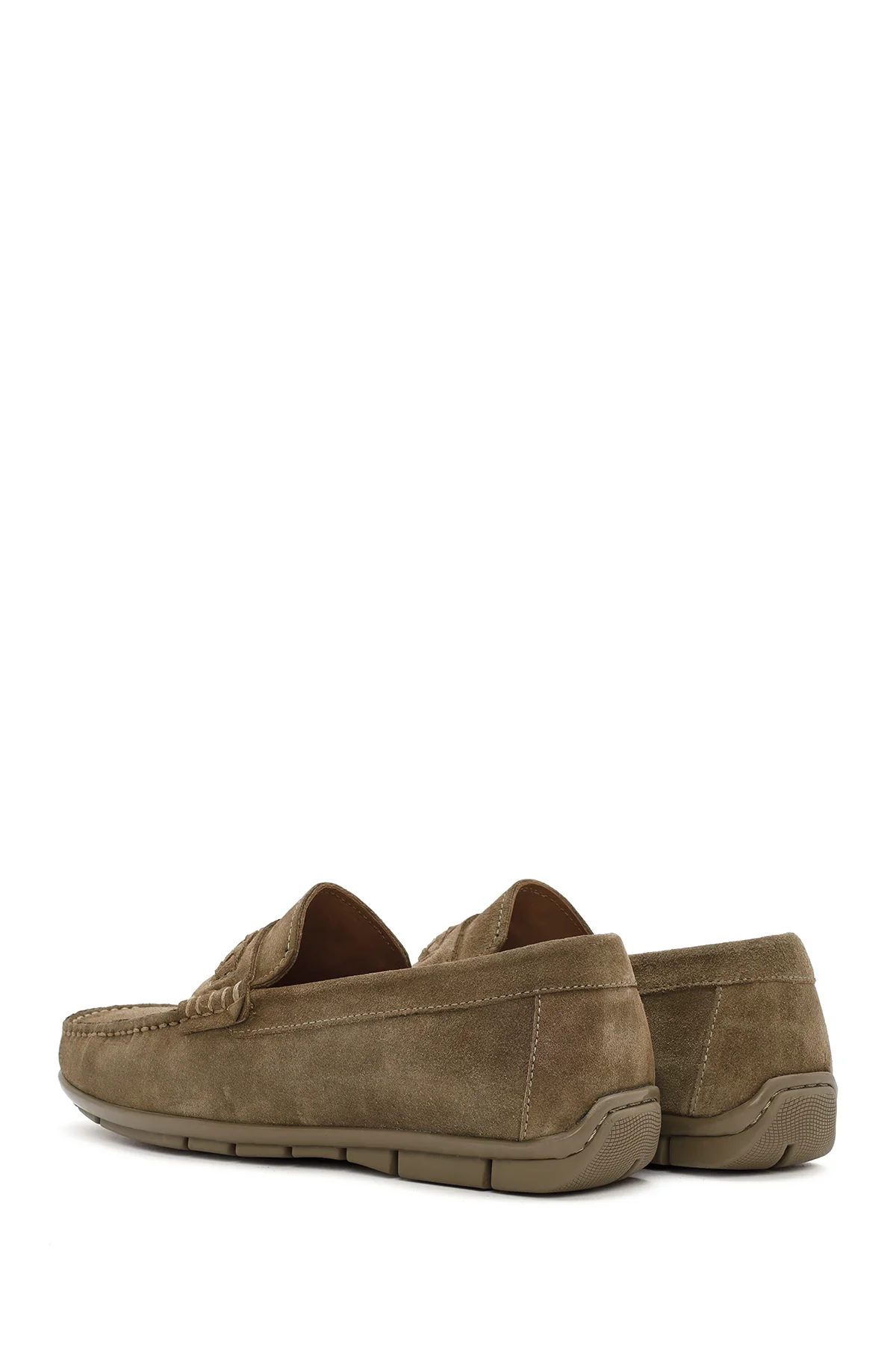 Derimod Fly Erkek Vizon Süet Deri Casual Loafer - Image 5