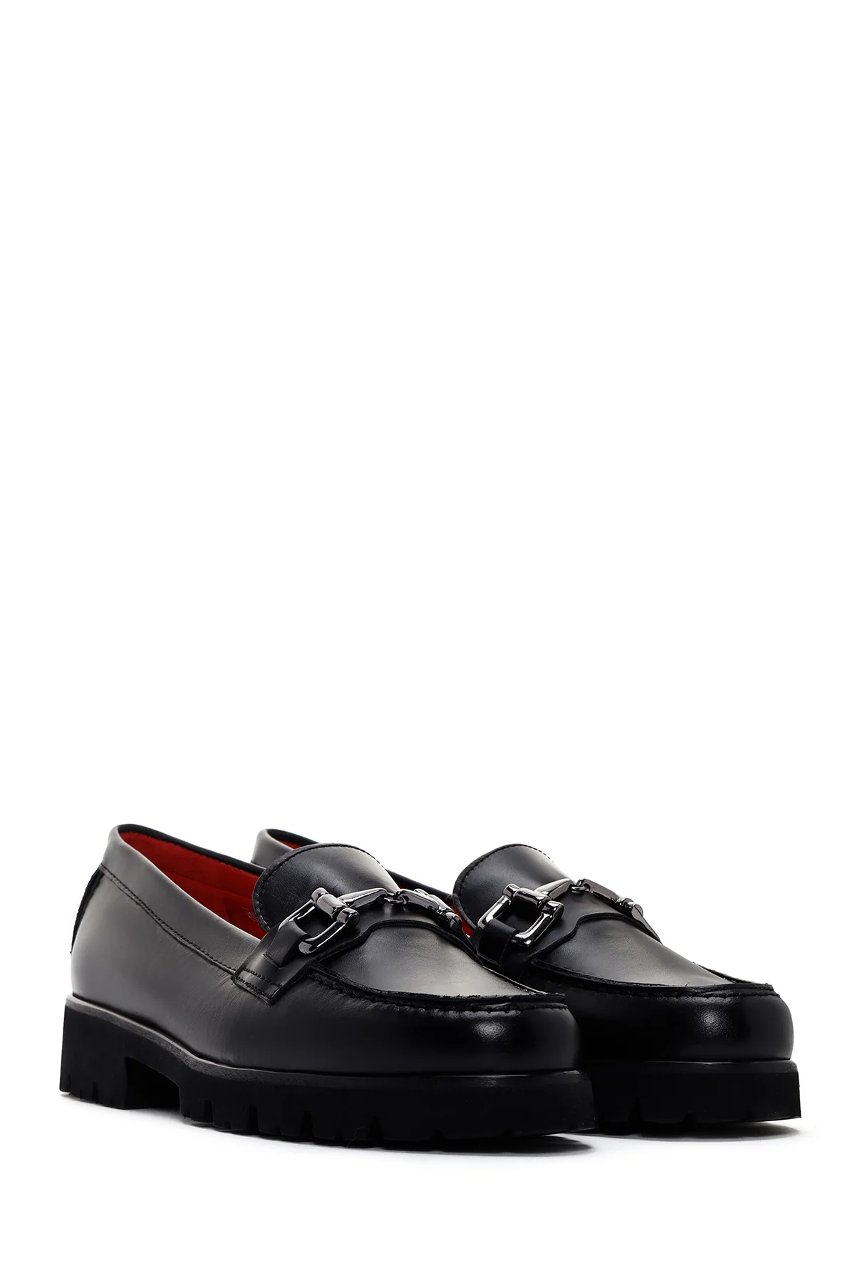 Derimod Gritti Kadın Siyah Deri Klasik Loafer - Image 3