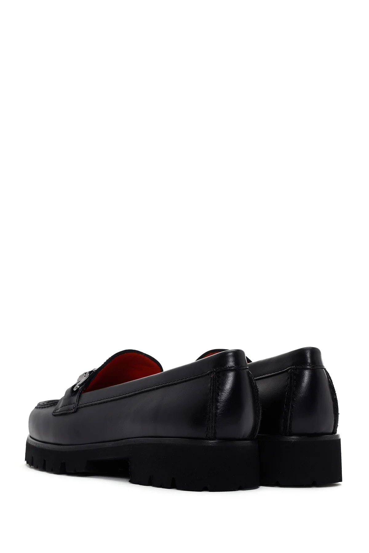 Derimod Gritti Kadın Siyah Deri Klasik Loafer - Image 5