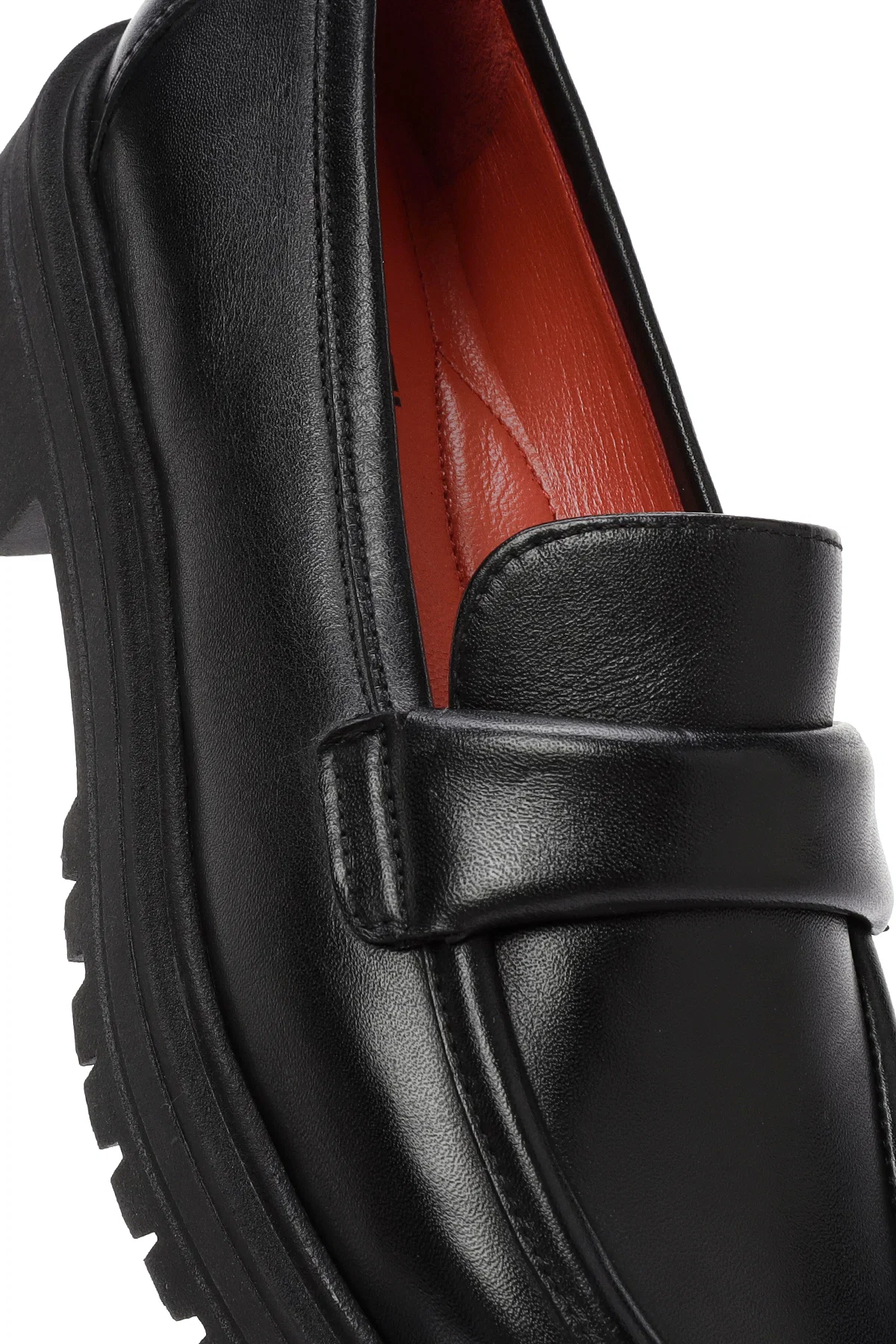 Derimod Gritti Kadın Siyah Deri Maskülen Loafer - Image 10