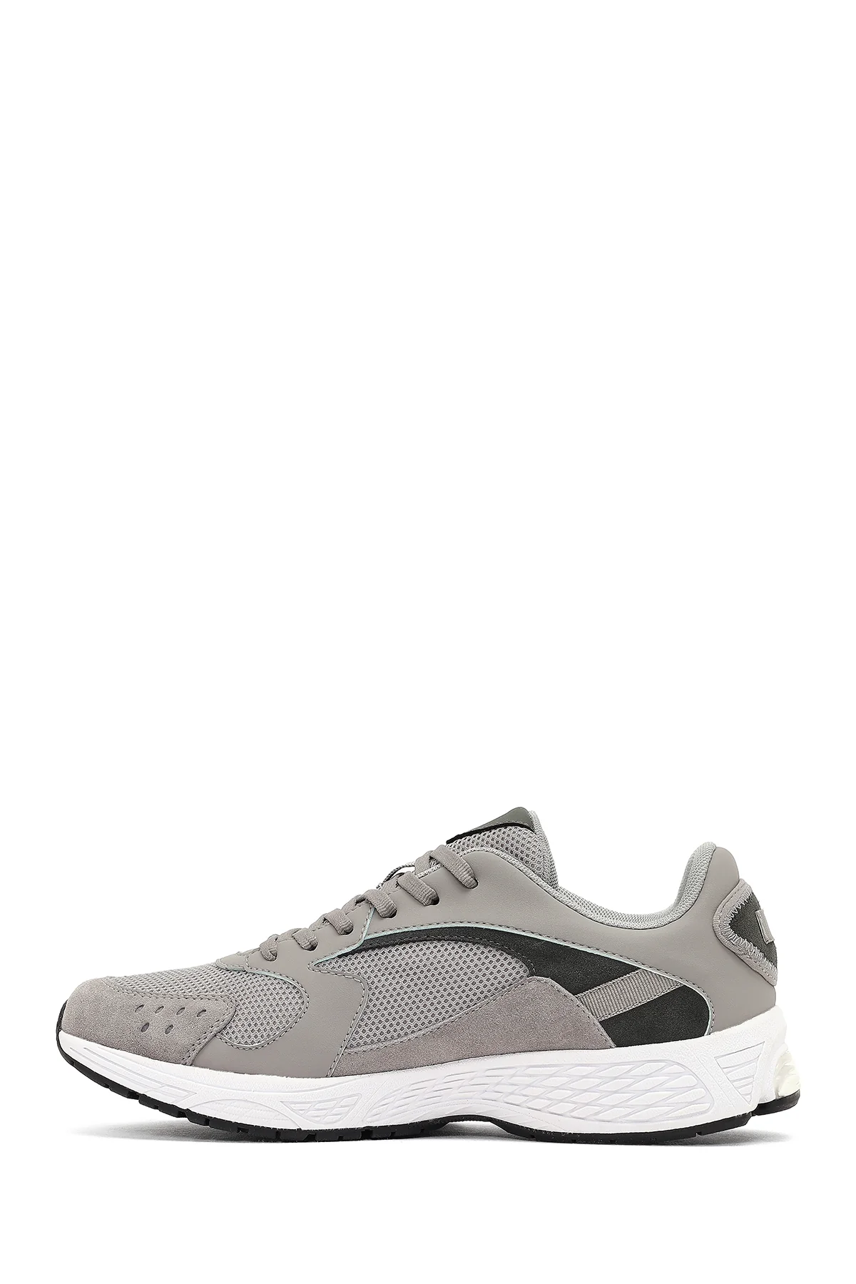 Derimod Studio Erkek Gri Bağcıklı Kalın Tabanlı Sneaker - Image 2