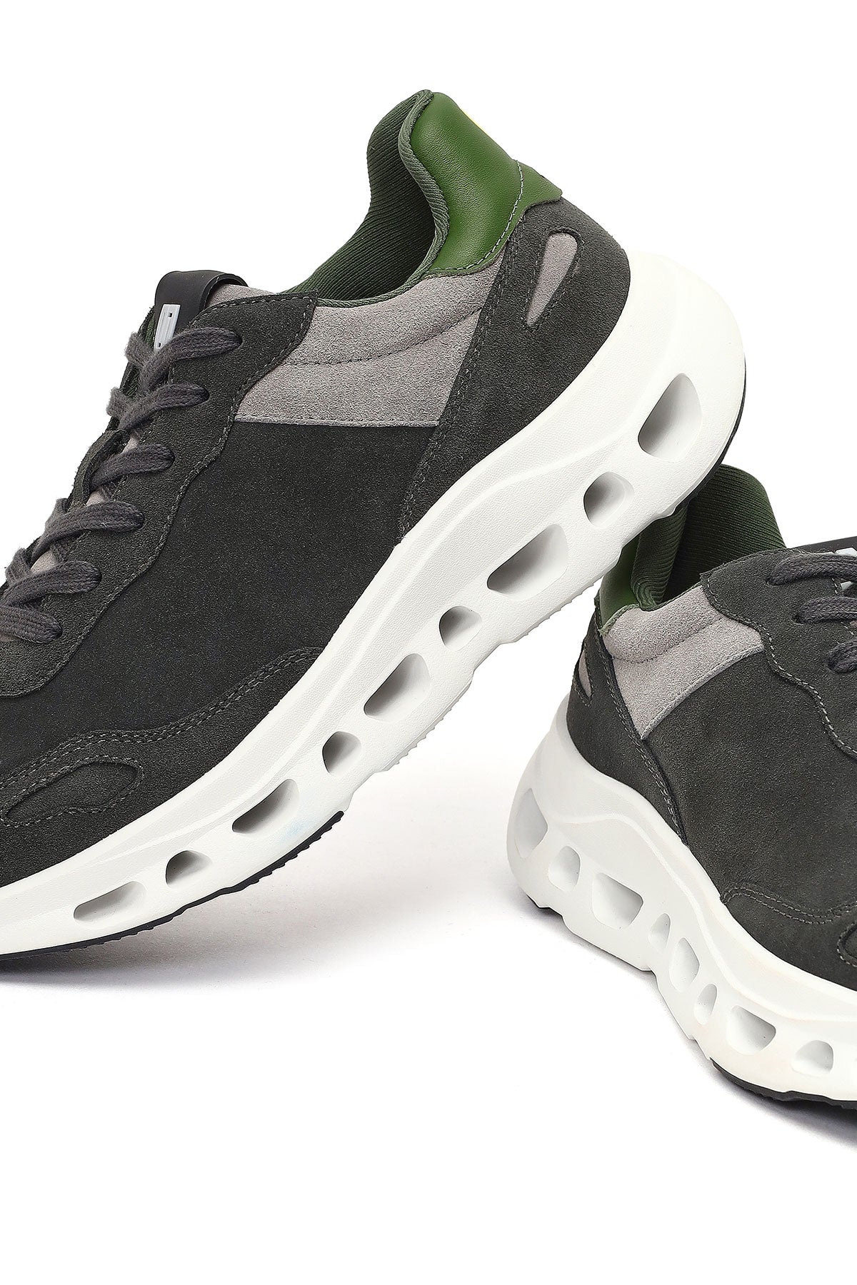 Derimod Studio Erkek Koyu Yeşil Bağcıklı Kalın Tabanlı Sneaker - Image 11