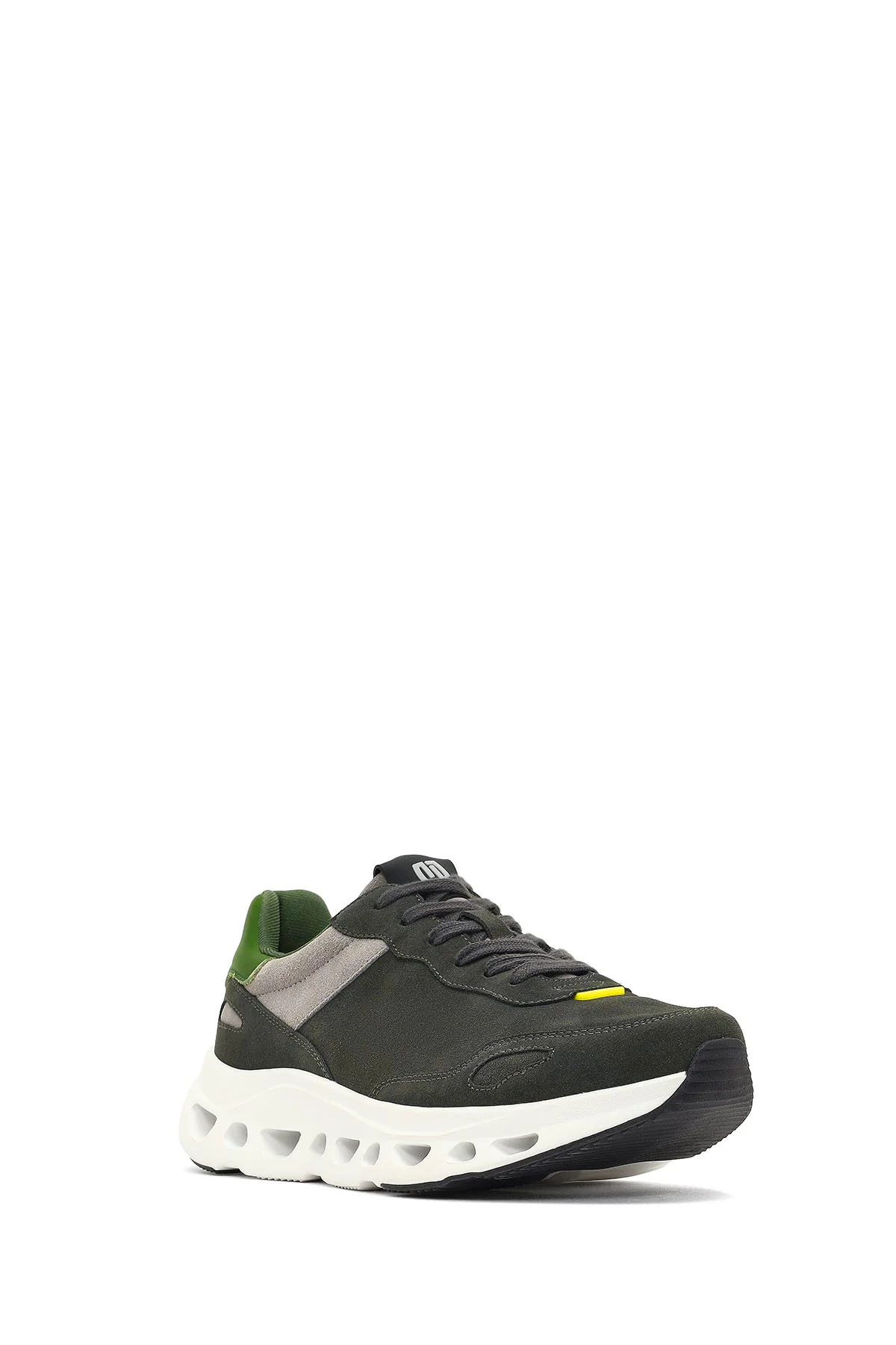 Derimod Studio Erkek Koyu Yeşil Bağcıklı Kalın Tabanlı Sneaker - Image 4