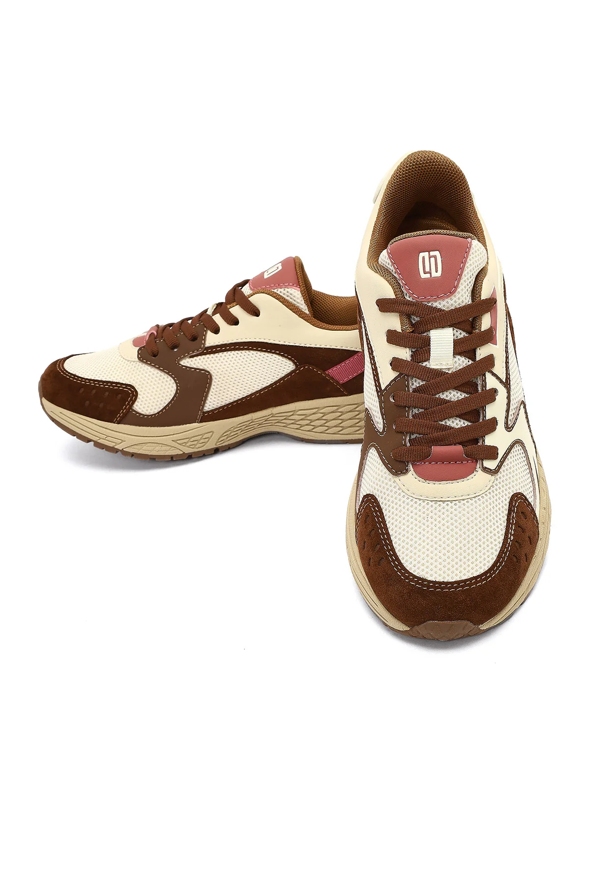 Derimod Studio Kadın Bej Bağcıklı Kalın Tabanlı Sneaker - Image 11