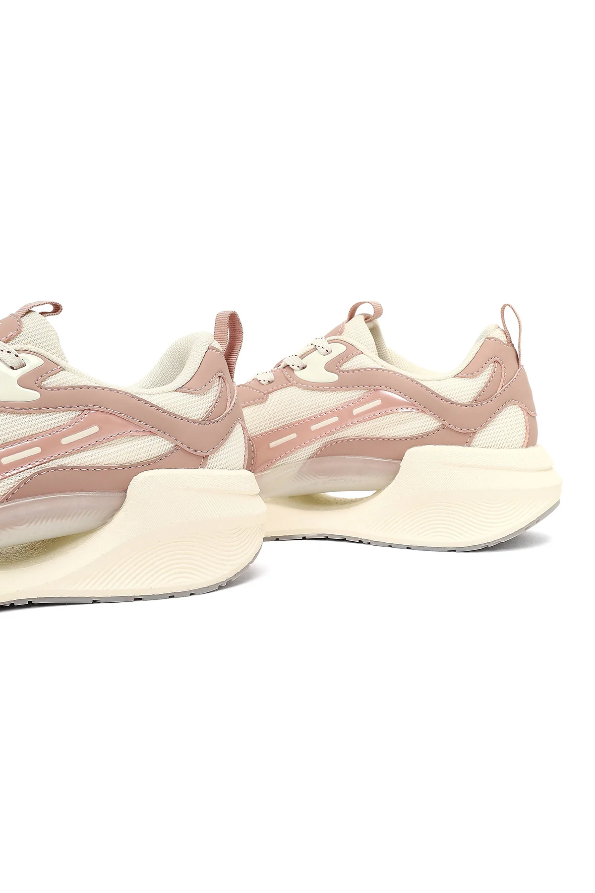 Derimod Studio Kadın Bej Bağcıklı Kalın Tabanlı Sneaker - Image 10