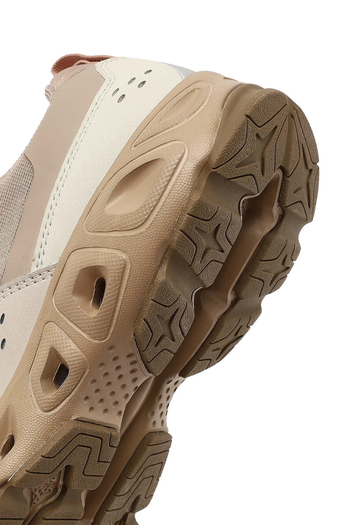 Derimod Studio Kadın Bej Bağcıklı Kalın Tabanlı Sneaker - Image 8