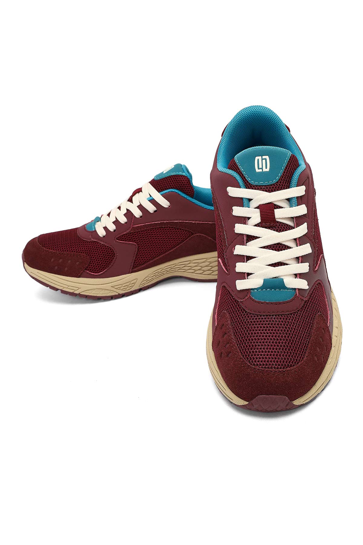 Derimod Studio Kadın Bordo Bağcıklı Kalın Tabanlı Sneaker - Image 10