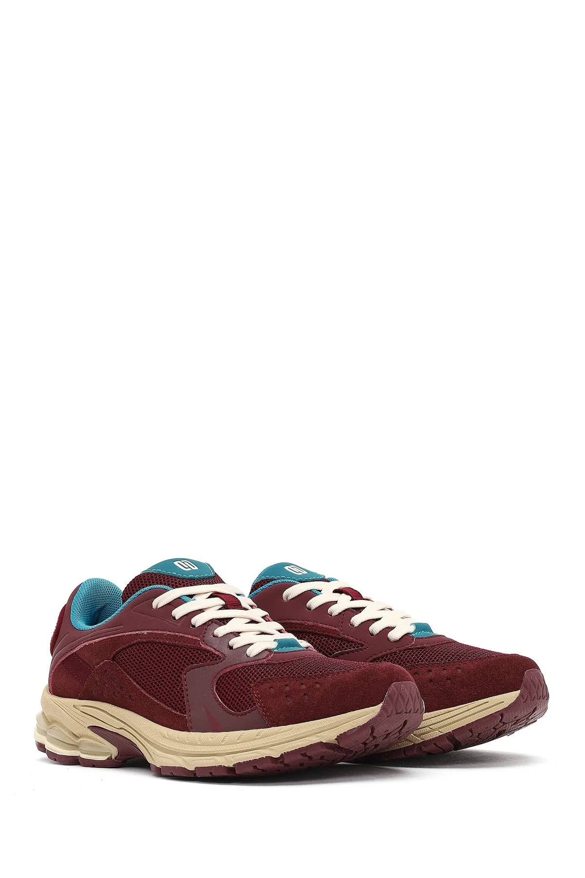 Derimod Studio Kadın Bordo Bağcıklı Kalın Tabanlı Sneaker - Image 3