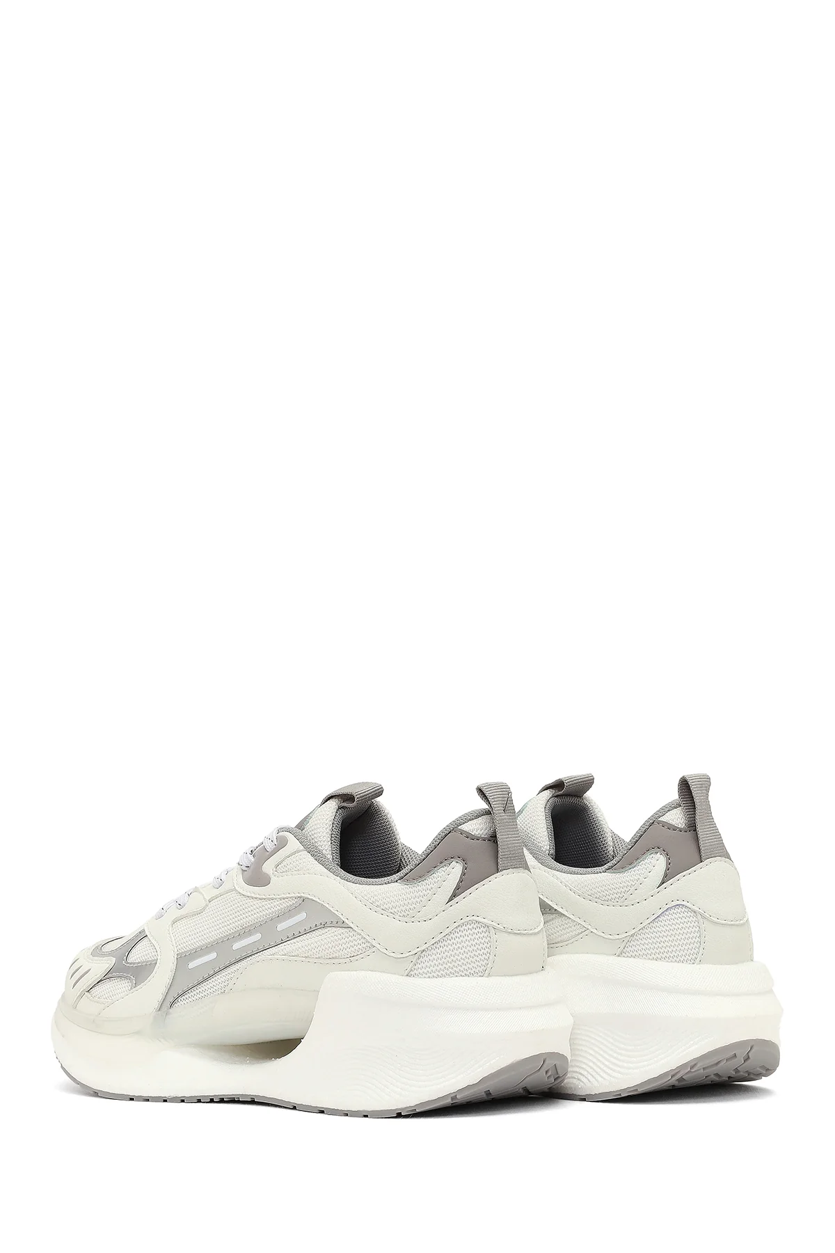 Derimod Studio Kadın Gümüş Bağcıklı Kalın Tabanlı Sneaker - Image 5