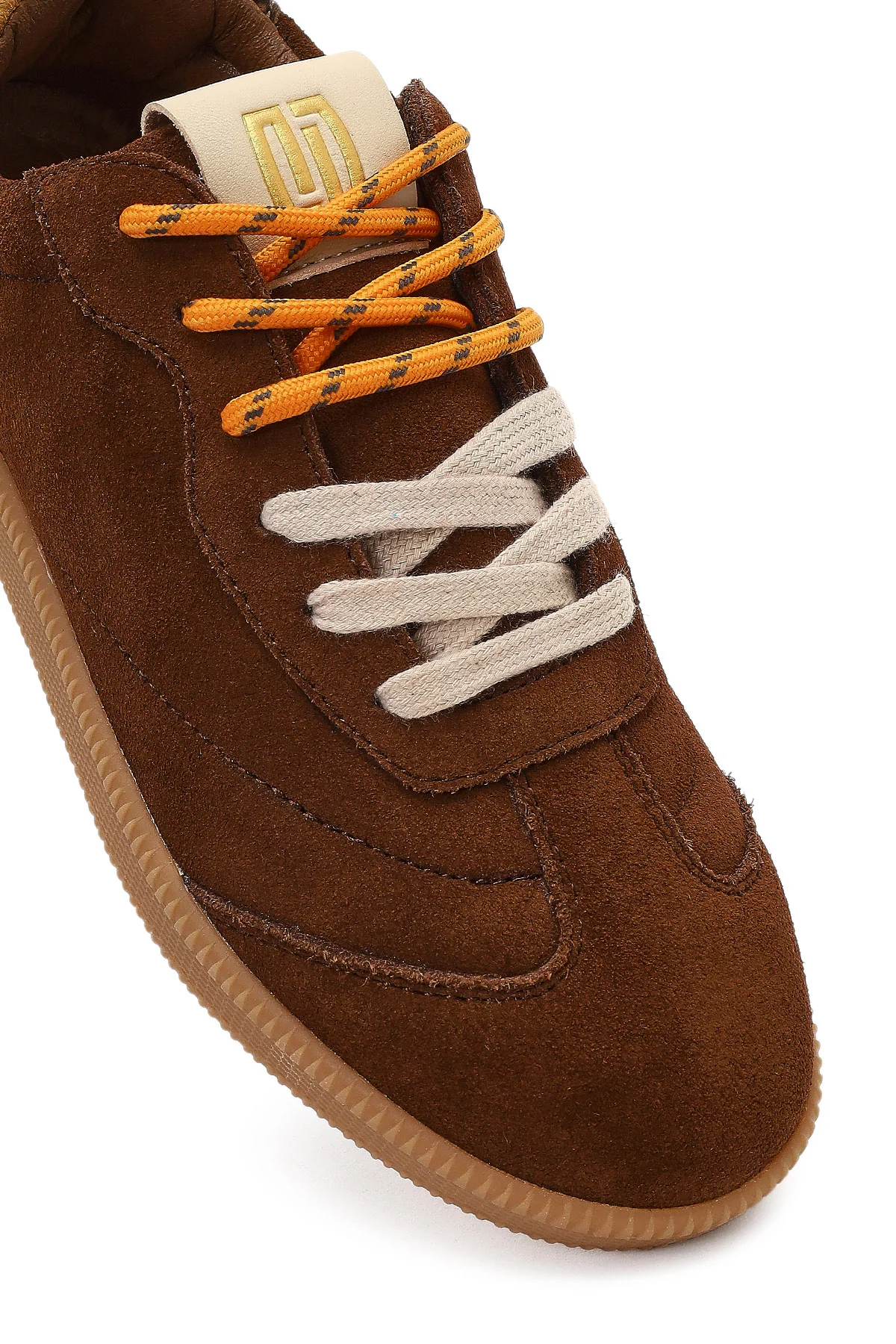 Derimod Studio Kadın Kahverengi Bağcıklı Süet Sneaker - Image 9