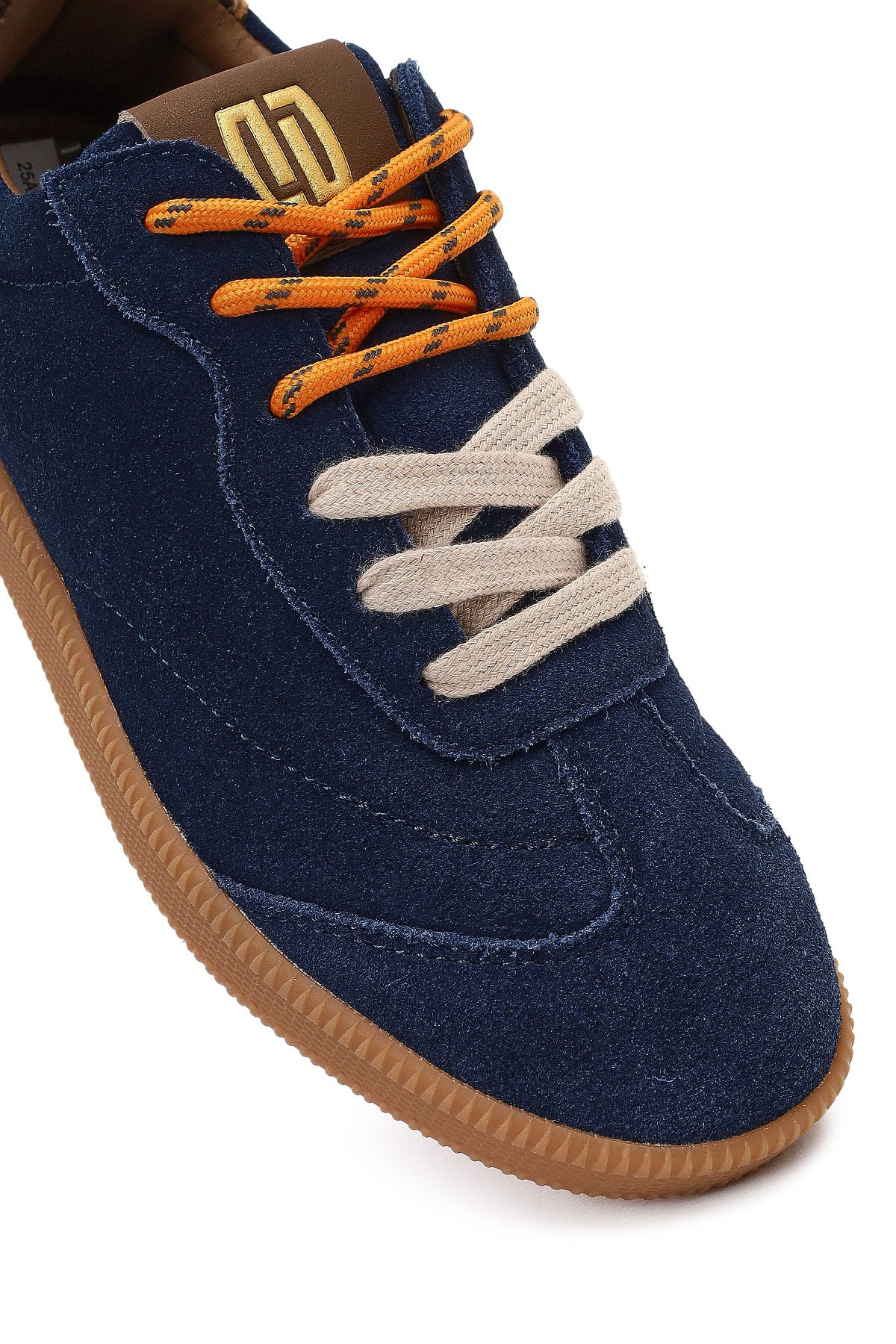Derimod Studio Kadın Lacivert Bağcıklı Süet Sneaker - Image 9