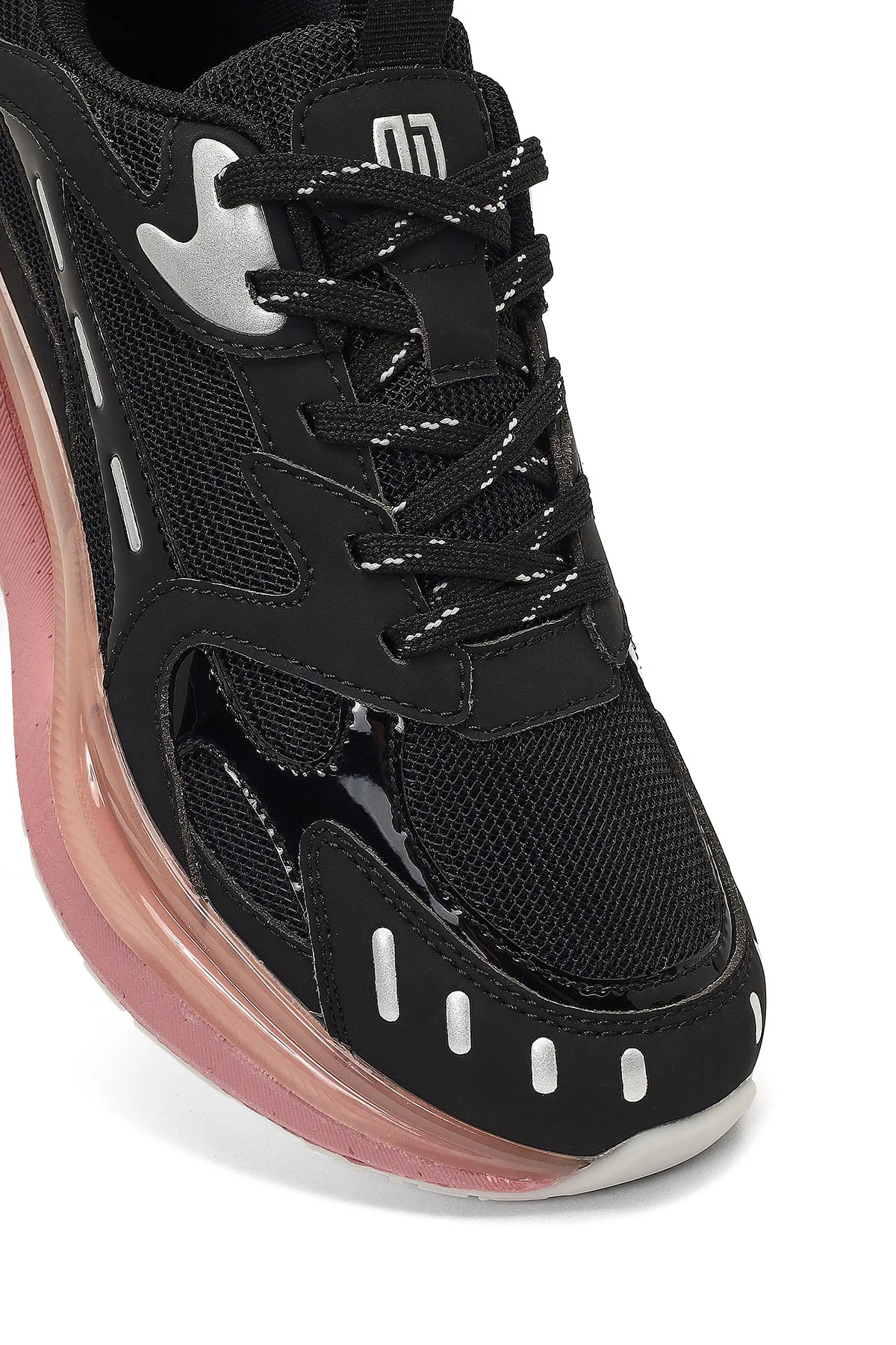 Derimod Studio Kadın Siyah Bağcıklı Kalın Tabanlı Sneaker - Image 10