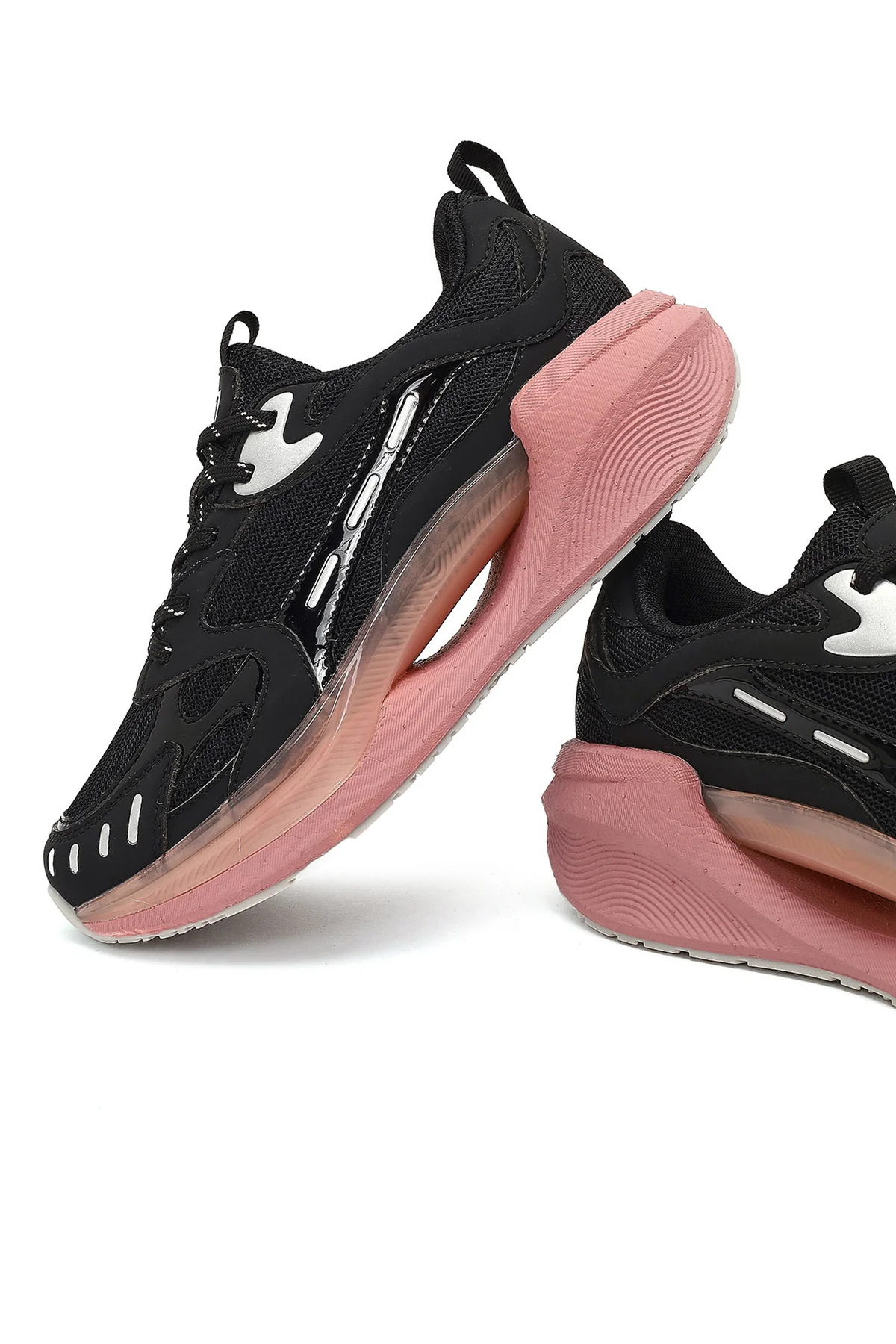 Derimod Studio Kadın Siyah Bağcıklı Kalın Tabanlı Sneaker - Image 11