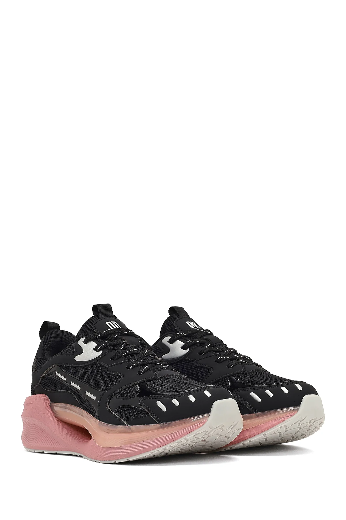 Derimod Studio Kadın Siyah Bağcıklı Kalın Tabanlı Sneaker - Image 3