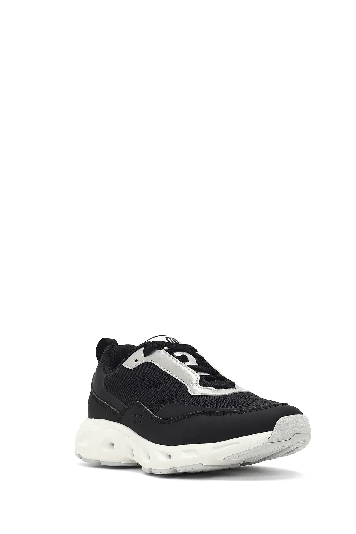 Derimod Studio Kadın Siyah Bağcıklı Kalın Tabanlı Sneaker - Image 6