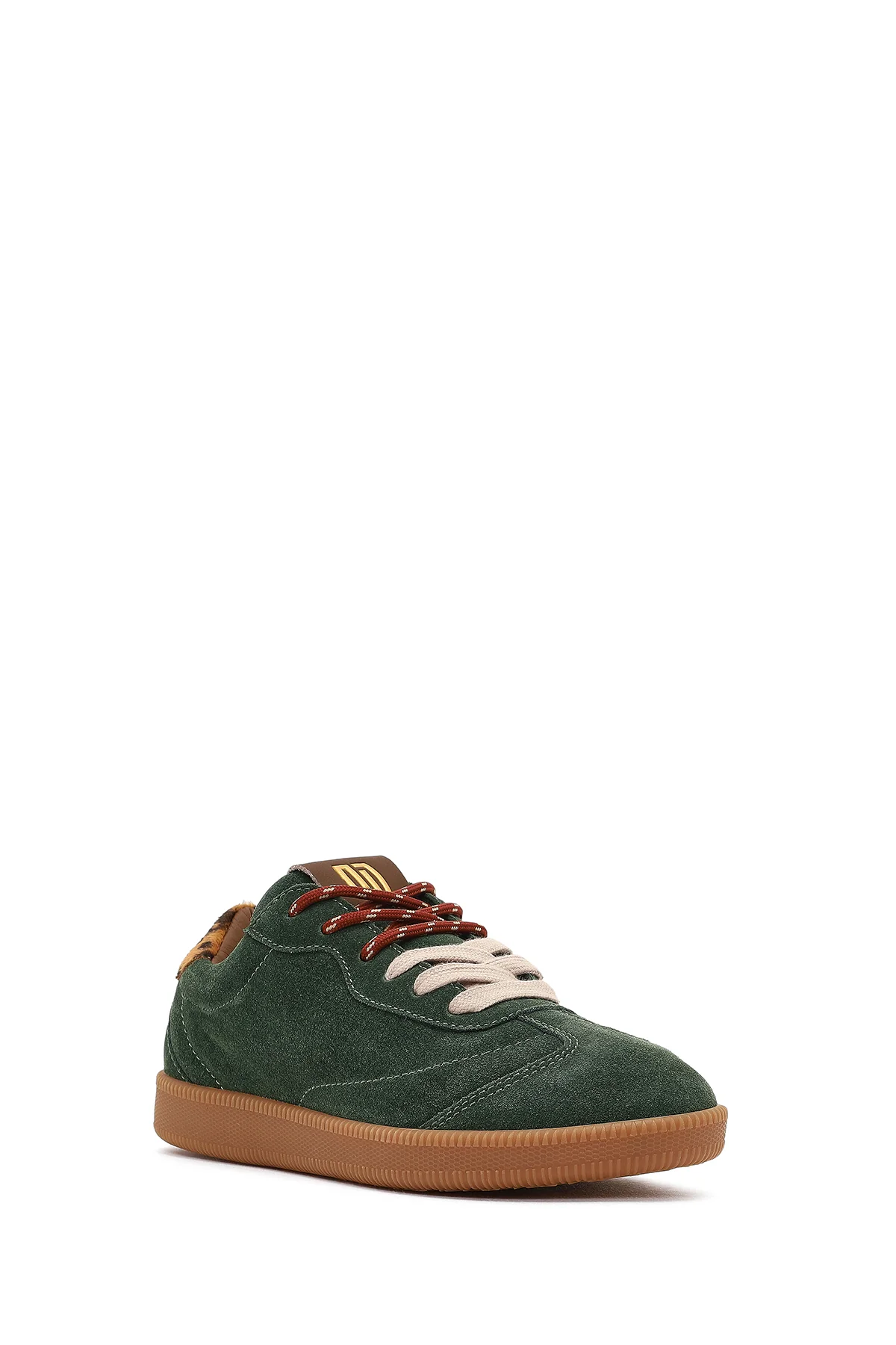 Derimod Studio Kadın Yeşil Bağcıklı Süet Sneaker - Image 6