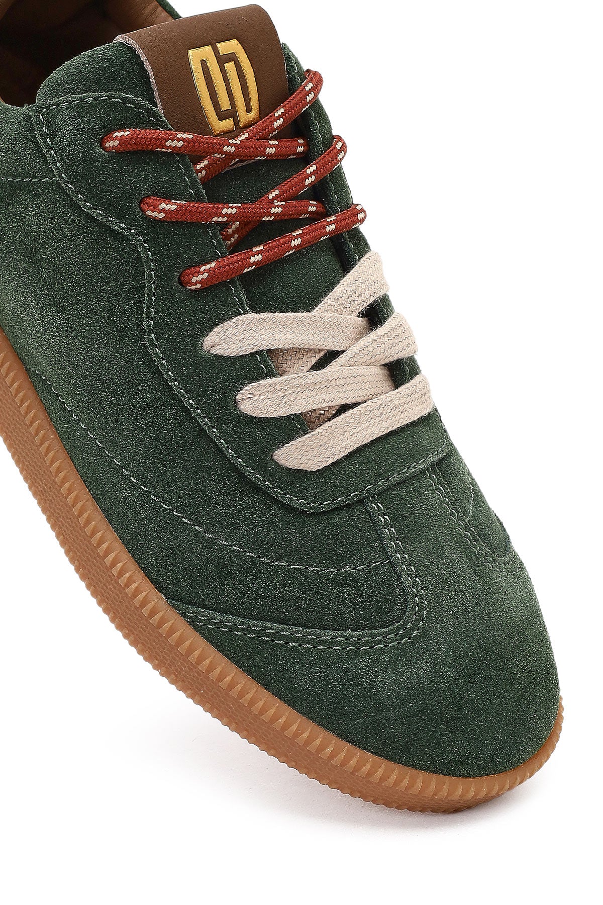 Derimod Studio Kadın Yeşil Bağcıklı Süet Sneaker - Image 8
