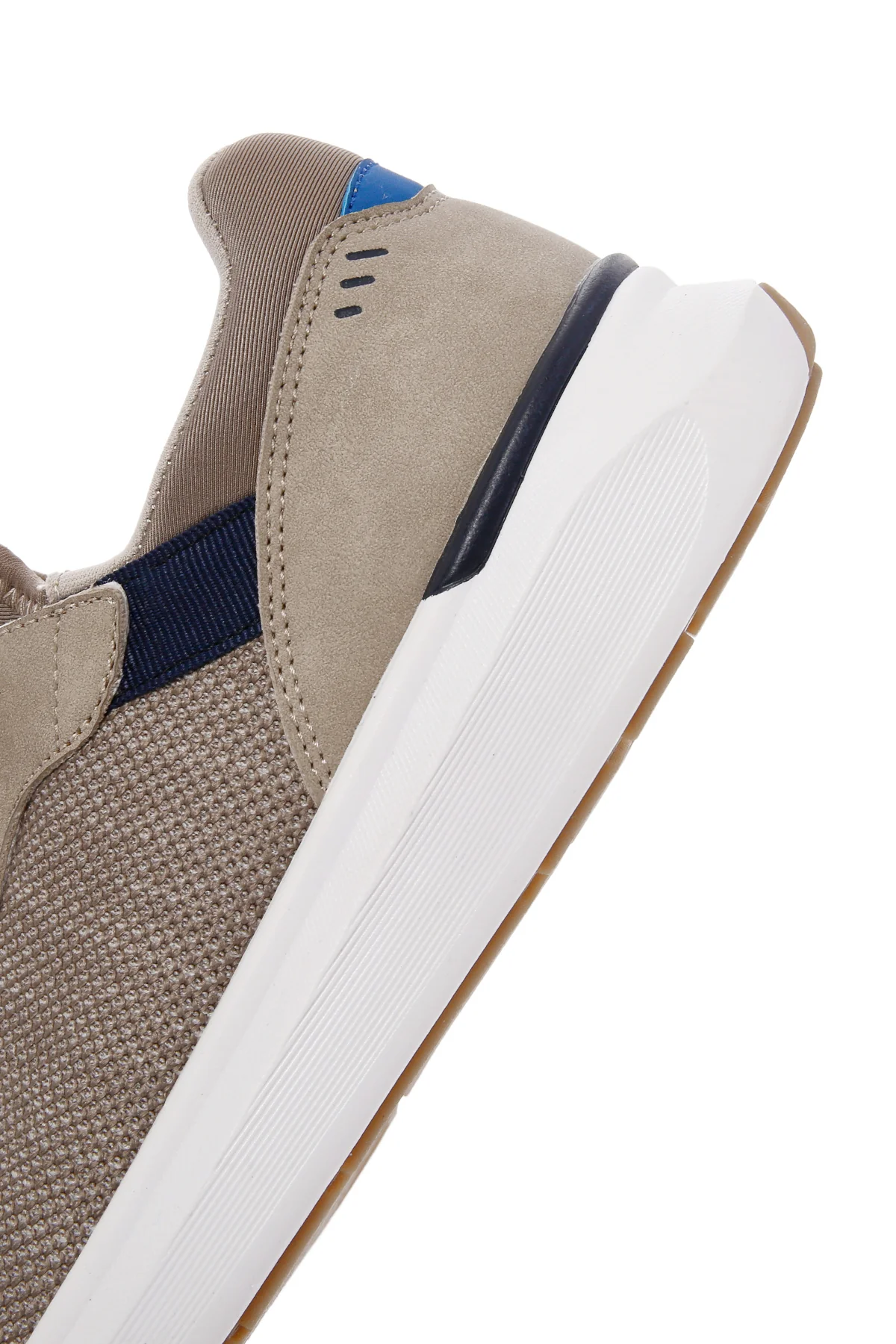 Derimod Zero Erkek Bej Bağcıklı Kalın Tabanlı Kumaş Sneaker - Image 8