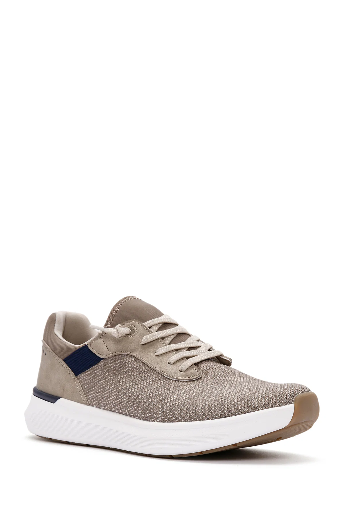 Derimod Zero Erkek Bej Bağcıklı Kalın Tabanlı Kumaş Sneaker - Image 6