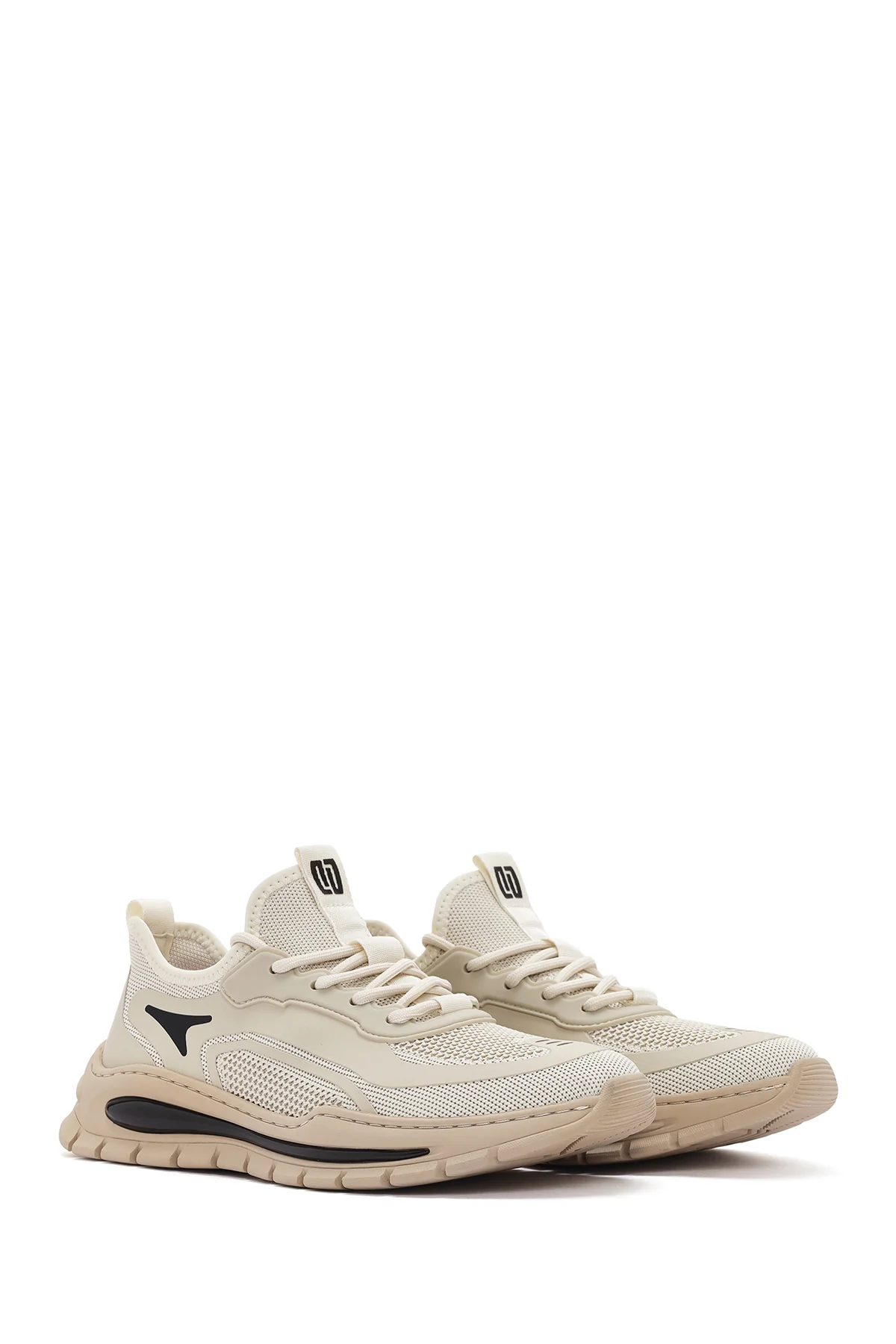 Derimod Zero Erkek Bej Bağcıklı Kumaş Sneaker - Image 3