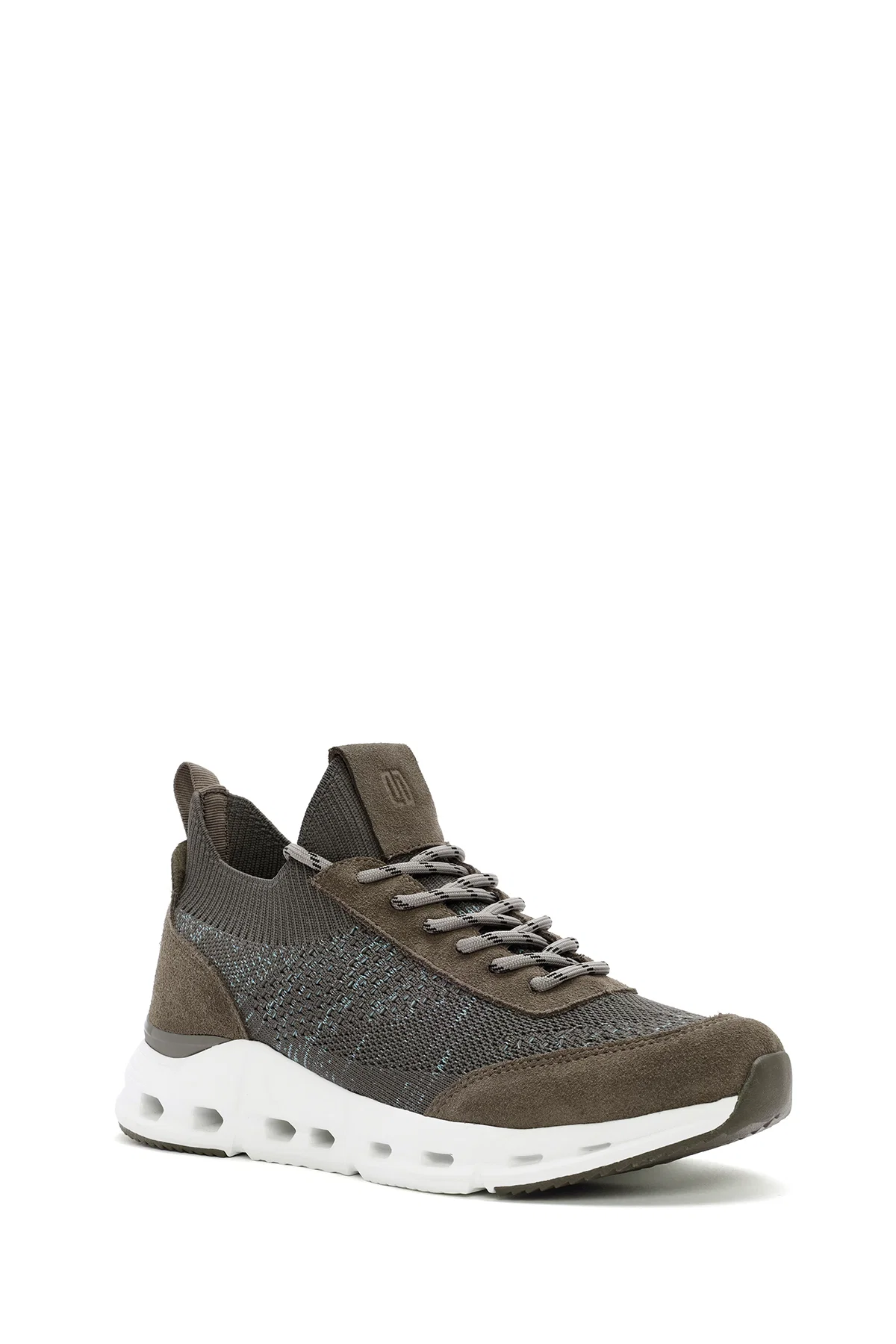 Derimod Zero Erkek Bej Kalın Tabanlı Bağcıklı Kumaş Sneaker - Image 6