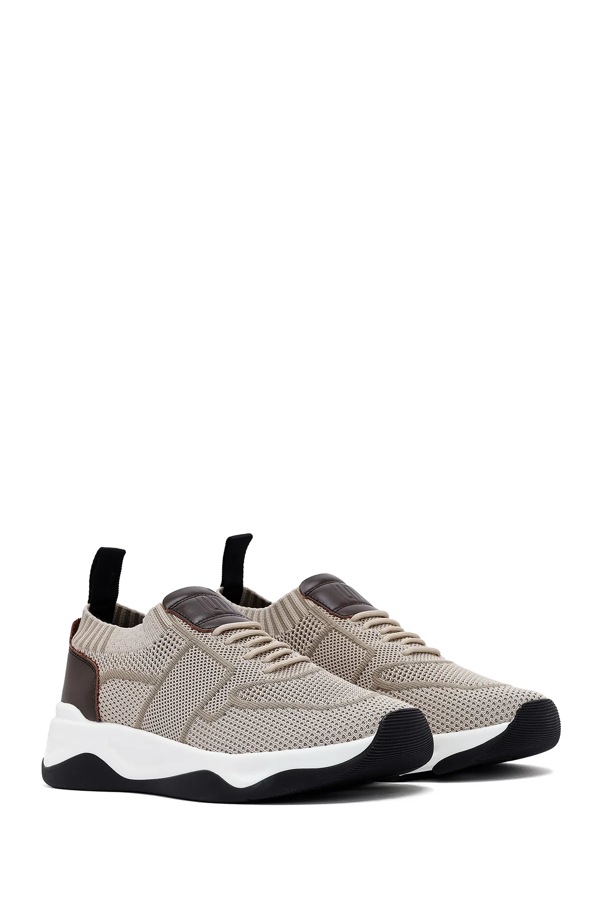 Derimod Zero Erkek Bej Kalın Tabanlı Kumaş Sneaker - Image 3