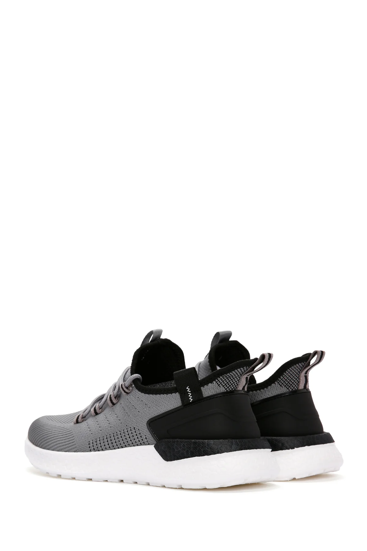 Derimod Zero Erkek Gri Bağcıklı Kalın Tabanlı Kumaş Sneaker - Image 6