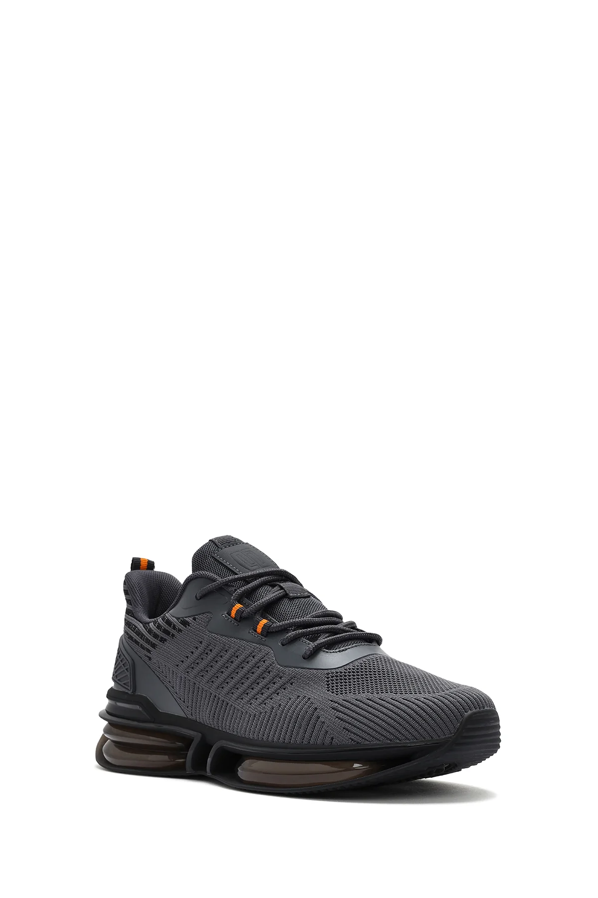 Derimod Zero Erkek Gri Bağcıklı Kalın Tabanlı Kumaş Sneaker - Image 7