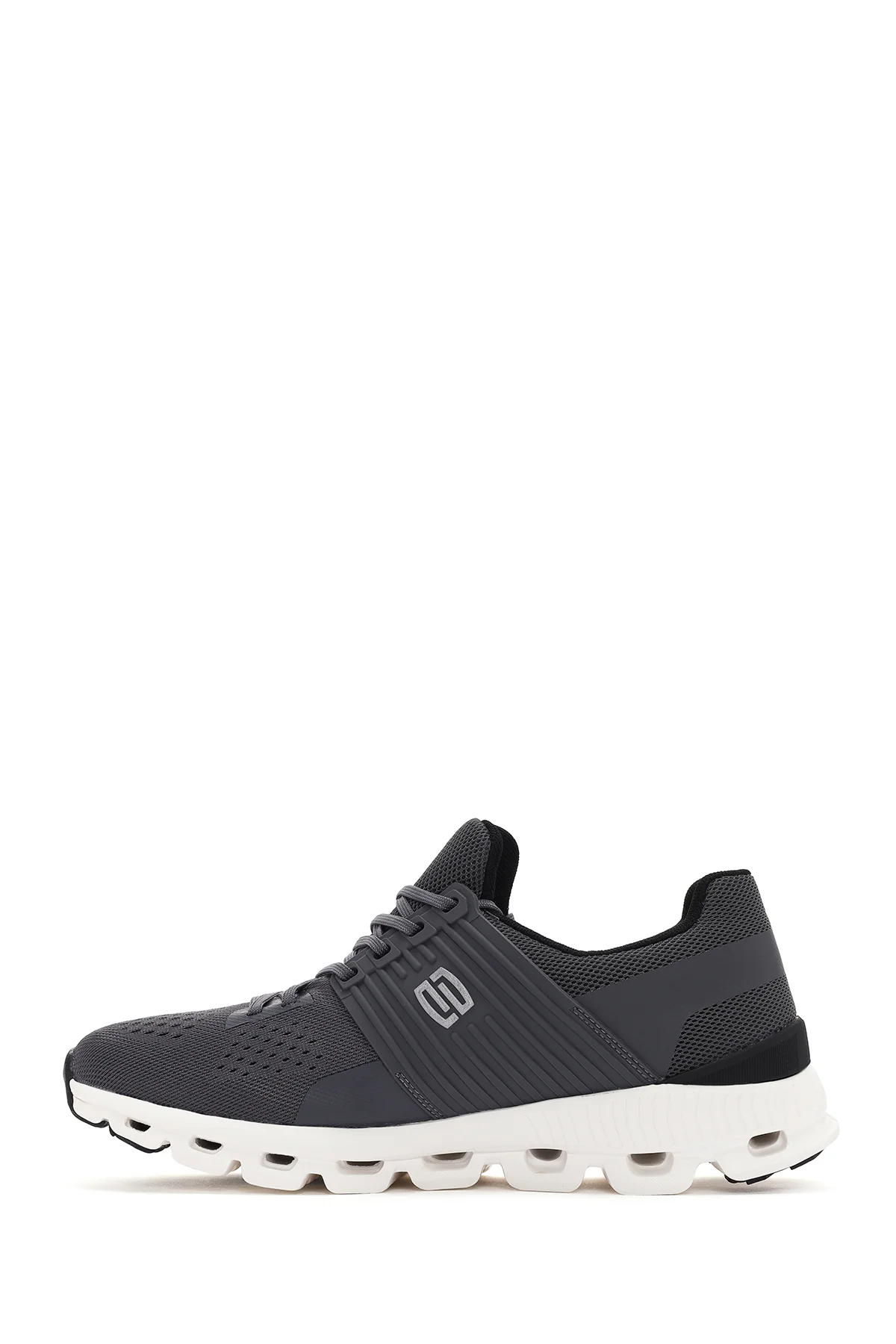 Derimod Zero Erkek Gri Kalın Tabanlı Kumaş Sneaker - Image 2