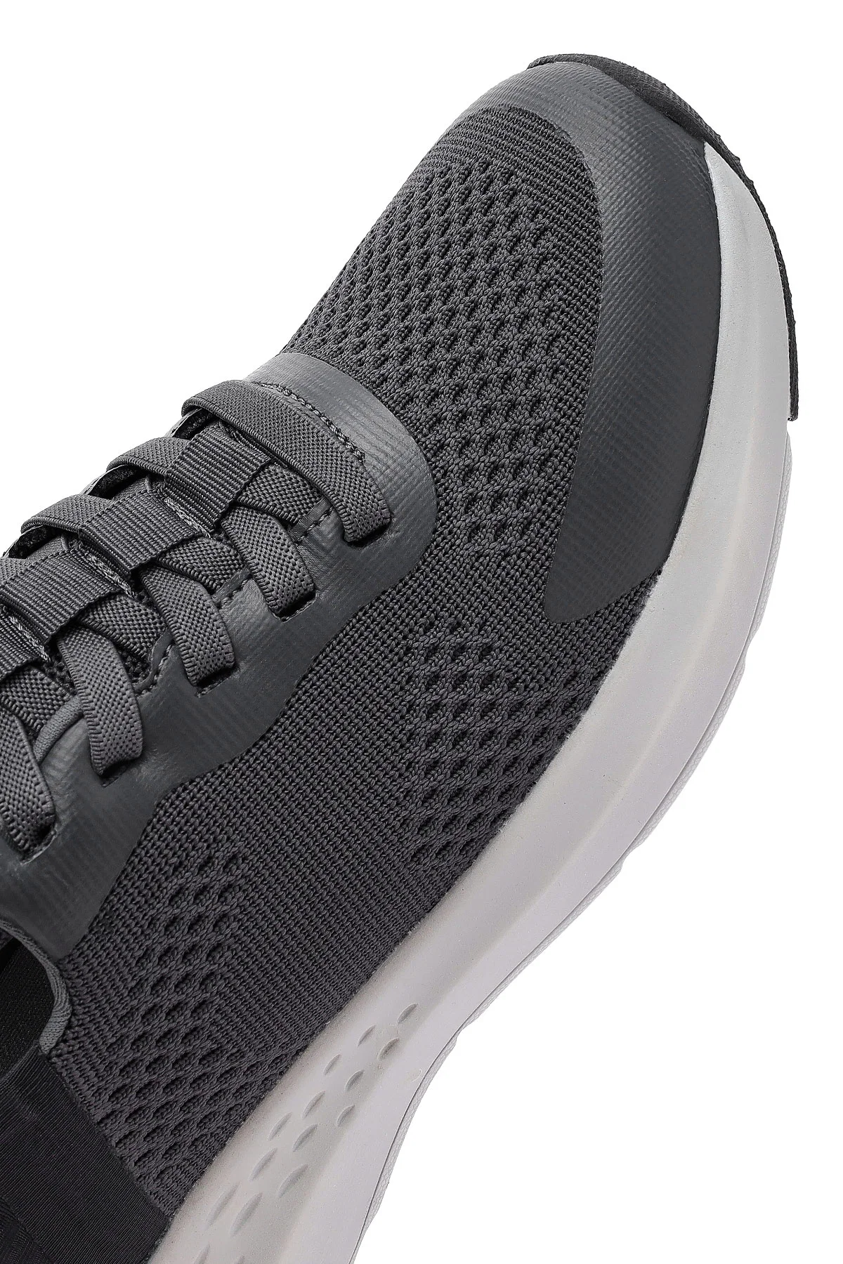 Derimod Zero Erkek Gri Kalın Tabanlı Kumaş Sneaker - Image 9