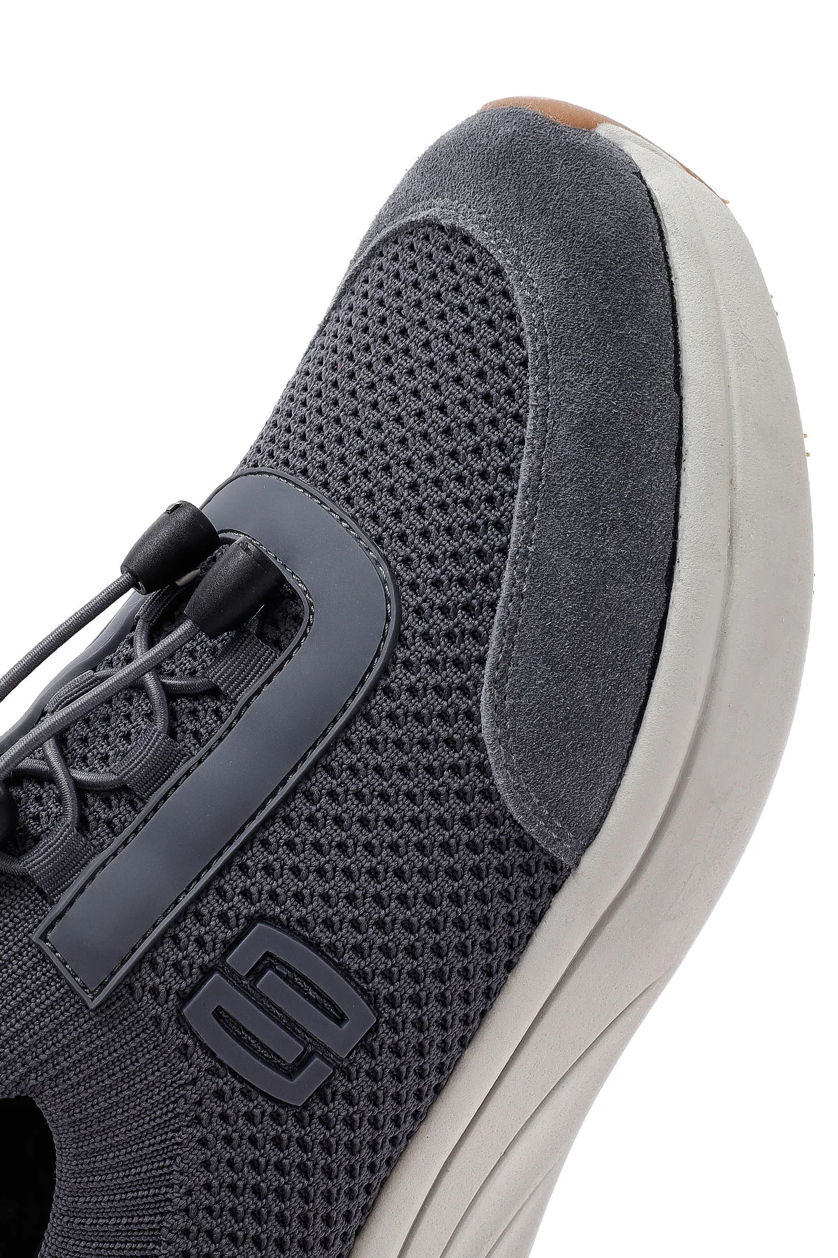 Derimod Zero Erkek Gri Kalın Tabanlı Kumaş Sneaker - Image 10