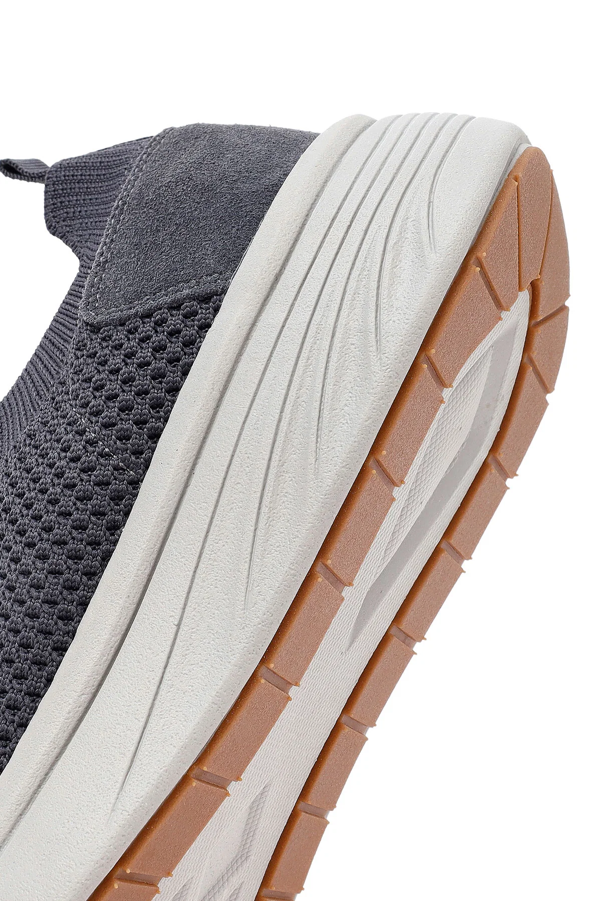 Derimod Zero Erkek Gri Kalın Tabanlı Kumaş Sneaker - Image 8