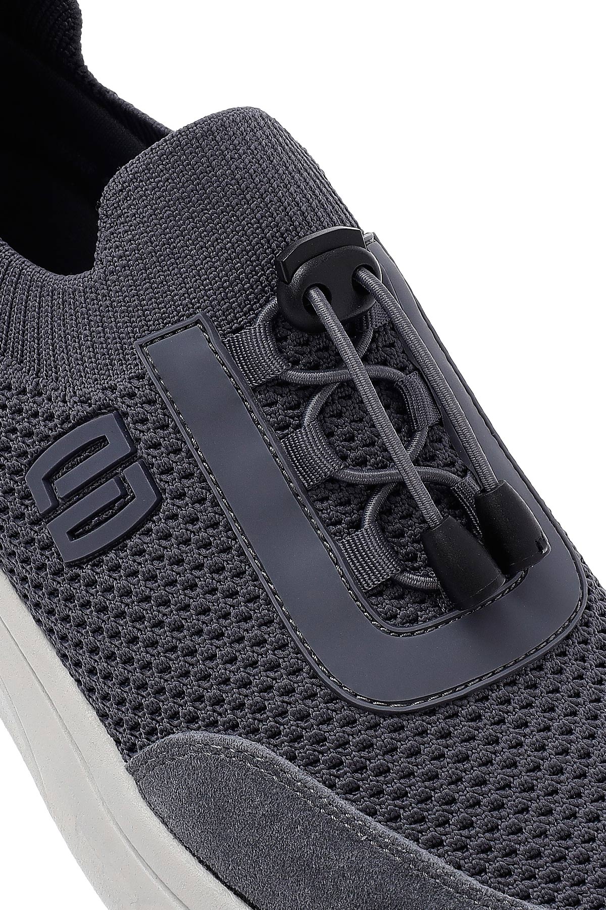 Derimod Zero Erkek Gri Kalın Tabanlı Kumaş Sneaker - Image 9