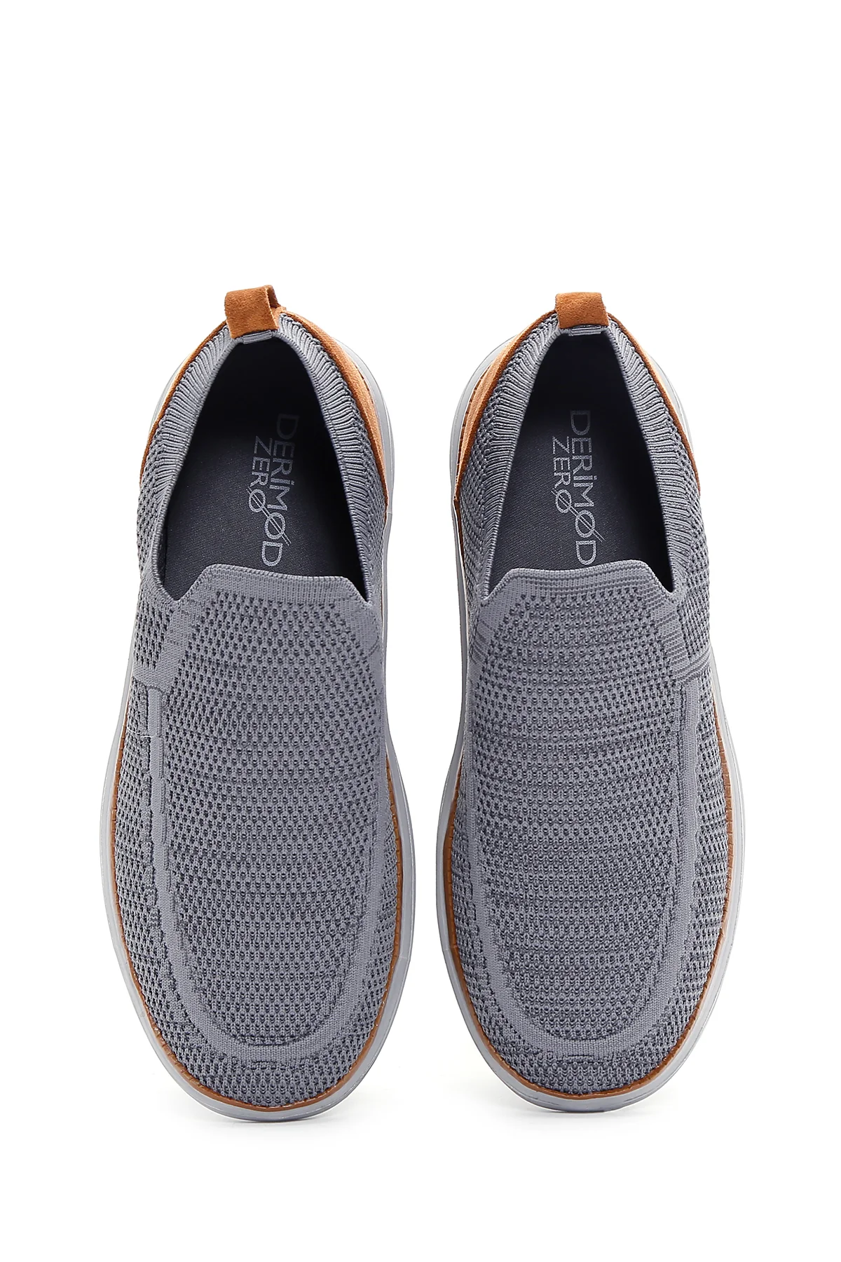 Derimod Zero Erkek Gri Kalın Tabanlı Sneaker - Image 6