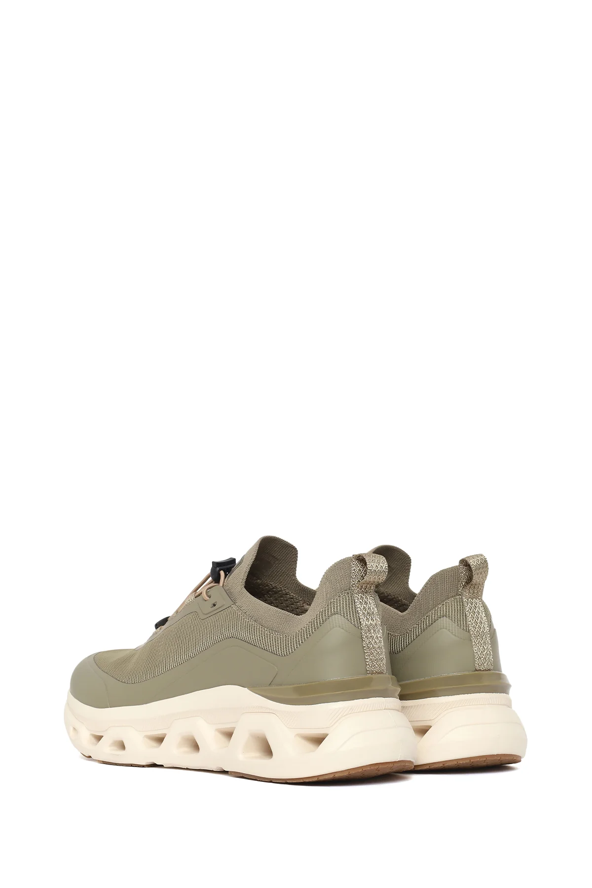 Derimod Zero Erkek Haki Kalın Tabanlı Bağcıklı Kumaş Sneaker - Image 6