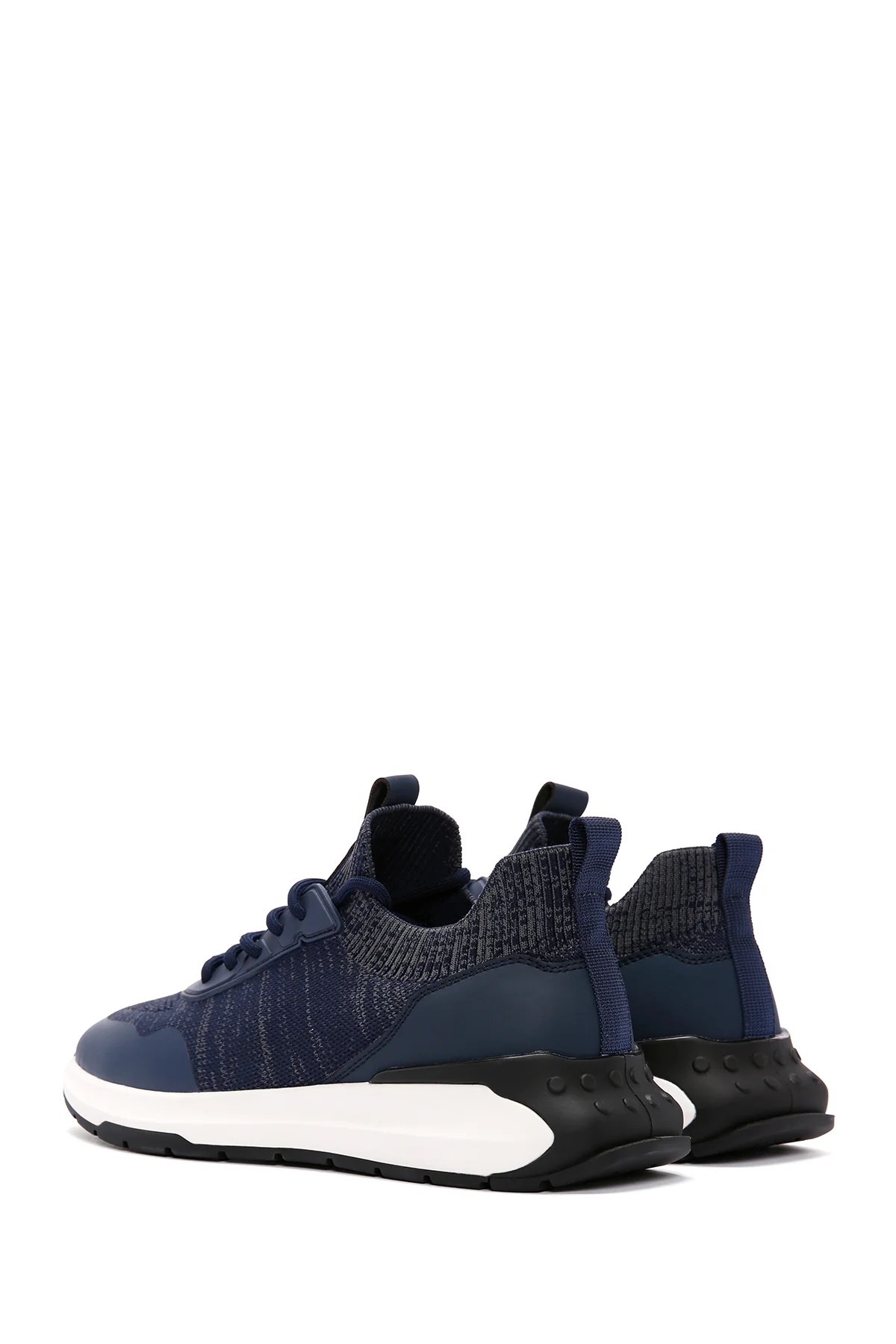 Derimod Zero Erkek Mavi Bağcıklı Kalın Tabanlı Kumaş Sneaker - Image 6