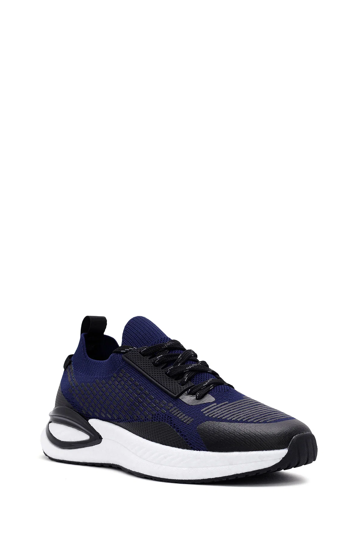 Derimod Zero Erkek Mavi Bağcıklı Kalın Tabanlı Kumaş Sneaker - Image 6