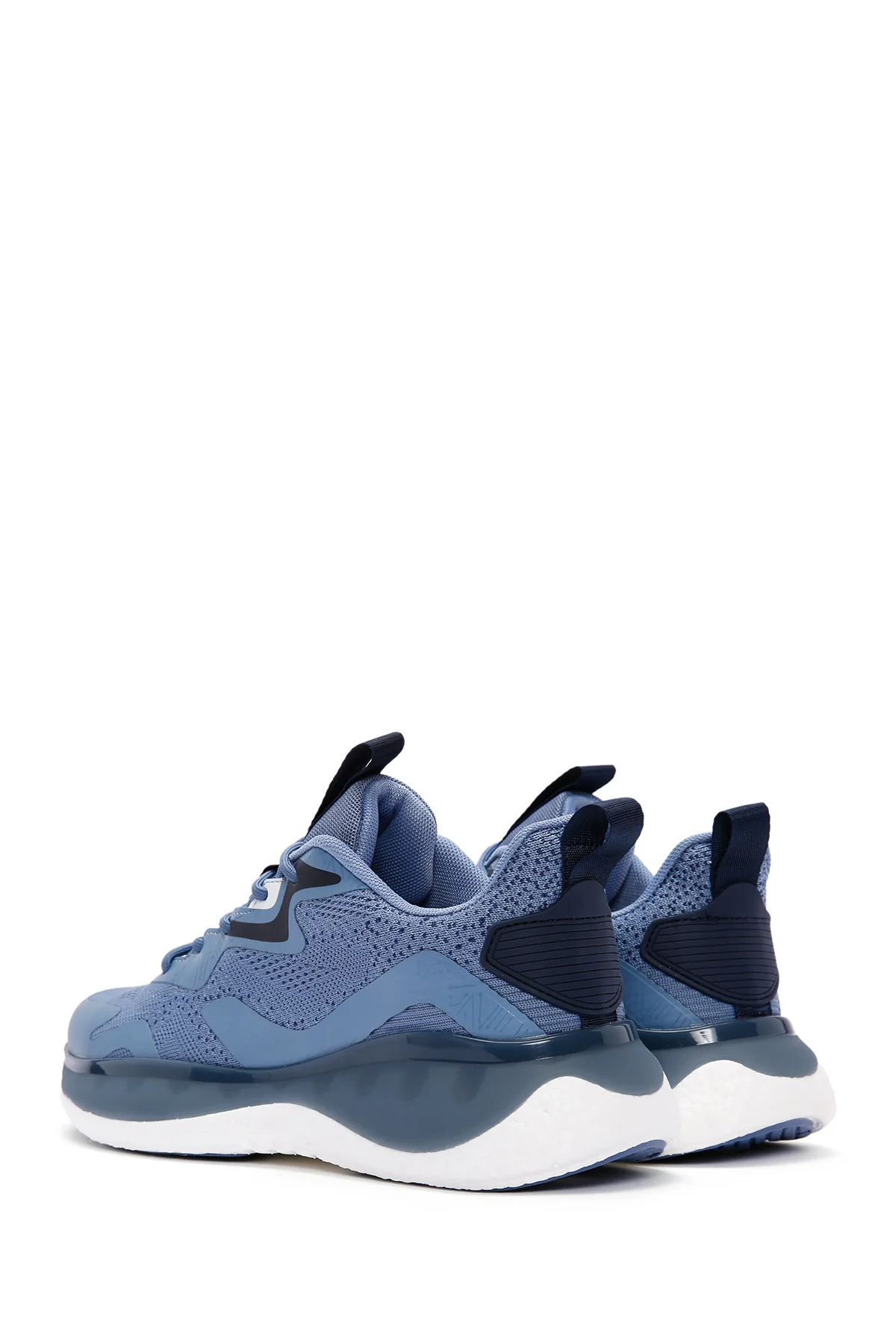 Derimod Zero Erkek Mavi Bağcıklı Kalın Tabanlı Kumaş Sneaker - Image 6