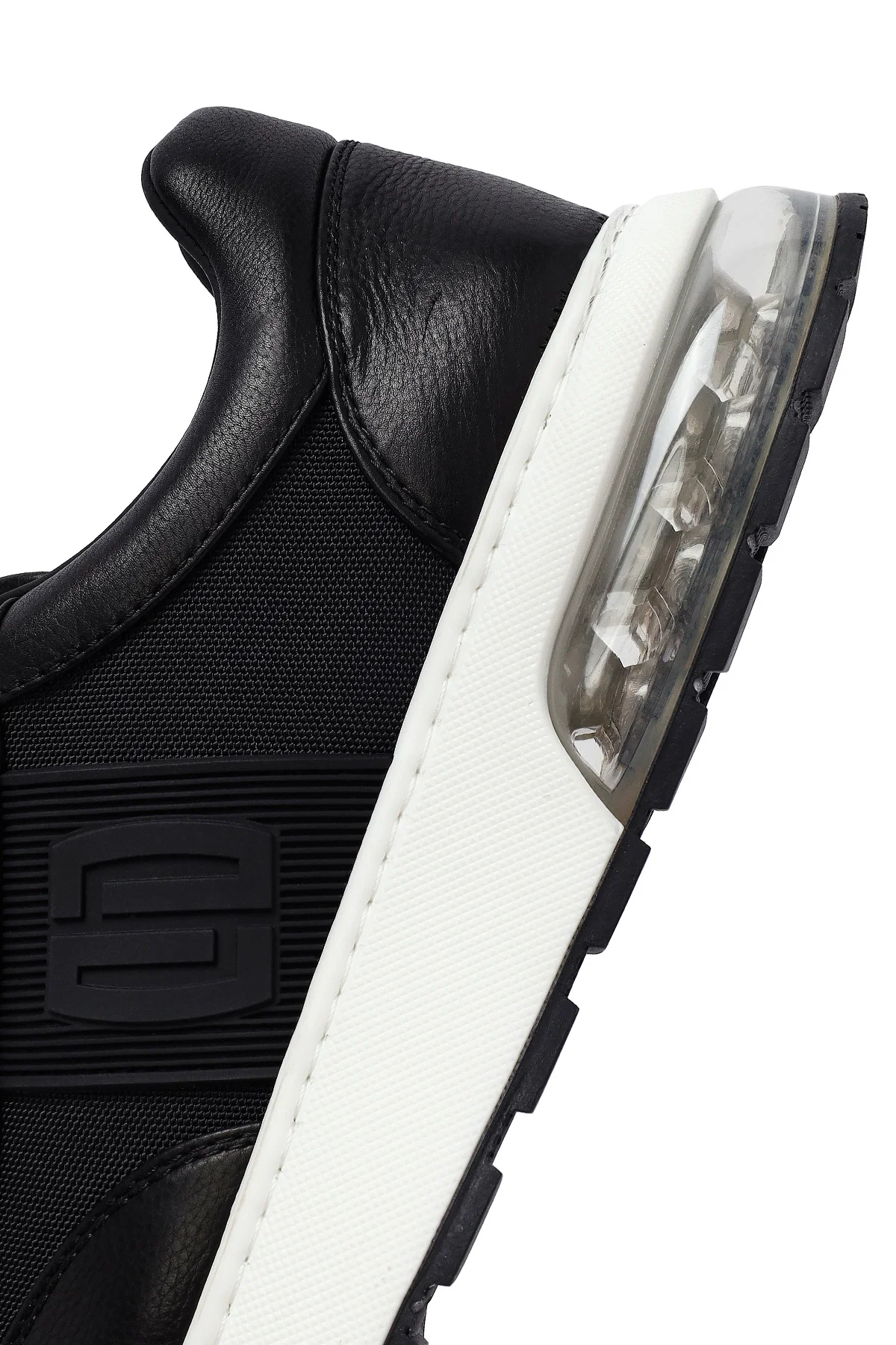 Derimod Zero Erkek Siyah Bağcıklı Kalın Tabanlı Deri Sneaker - Image 9