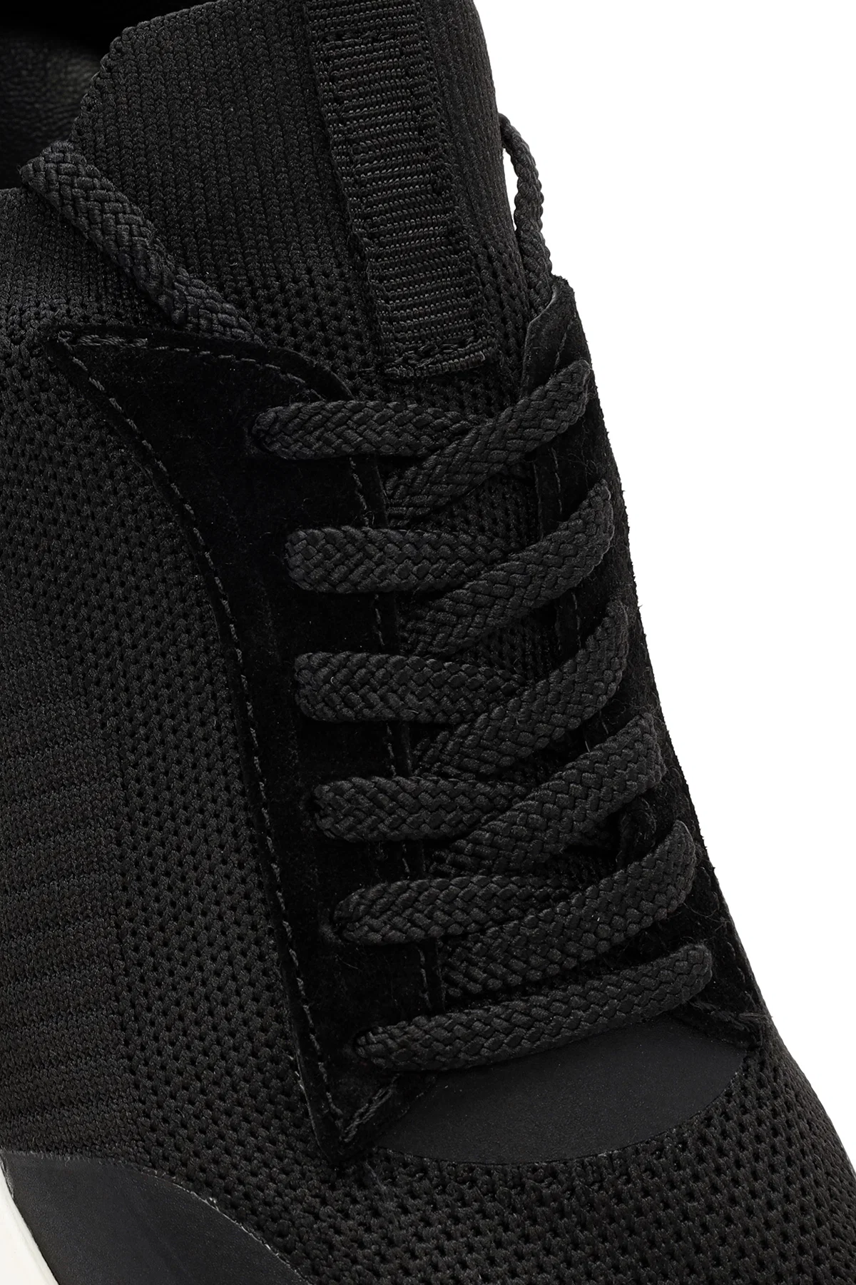 Derimod Zero Erkek Siyah Bağcıklı Kalın Tabanlı Kumaş Sneaker - Image 10
