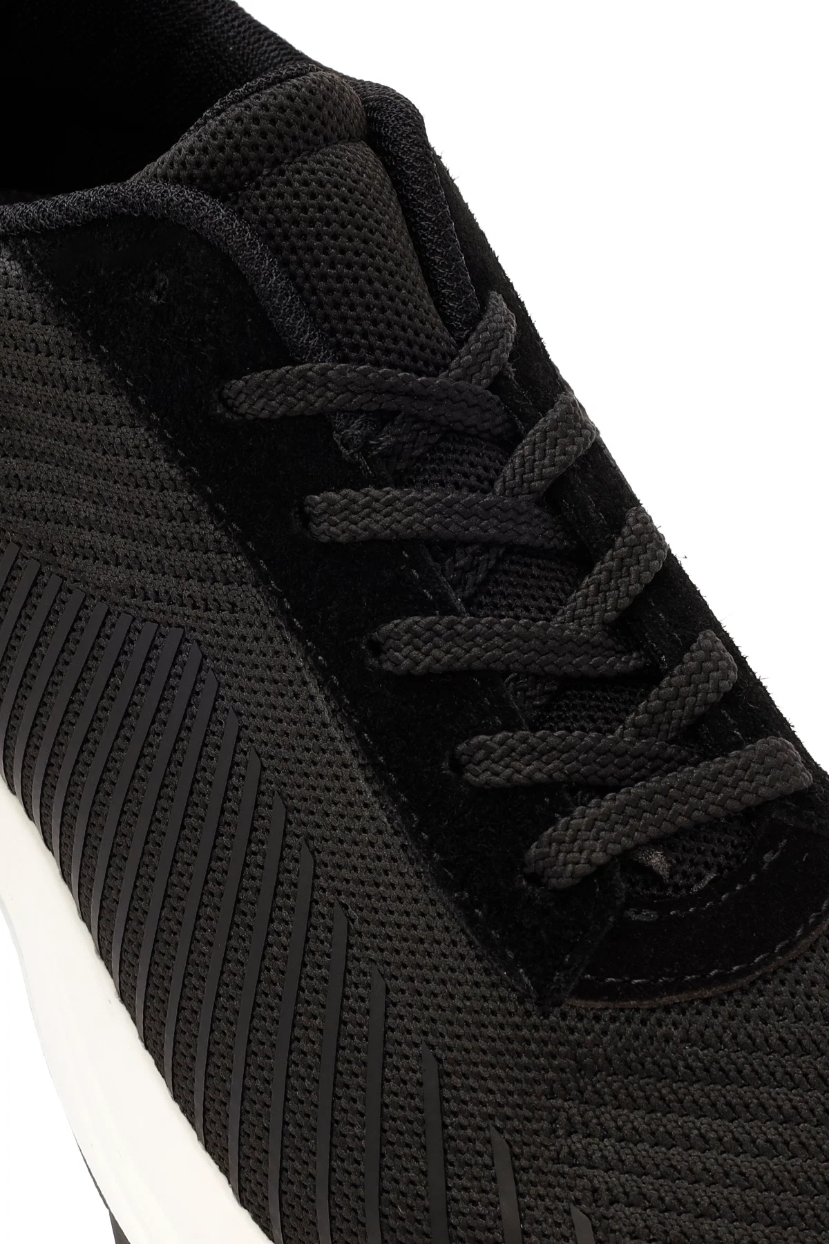 Derimod Zero Erkek Siyah Bağcıklı Kalın Tabanlı Kumaş Sneaker - Image 10