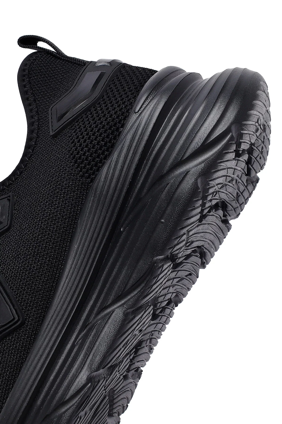 Derimod Zero Erkek Siyah Bağcıklı Kalın Tabanlı Kumaş Sneaker - Image 8
