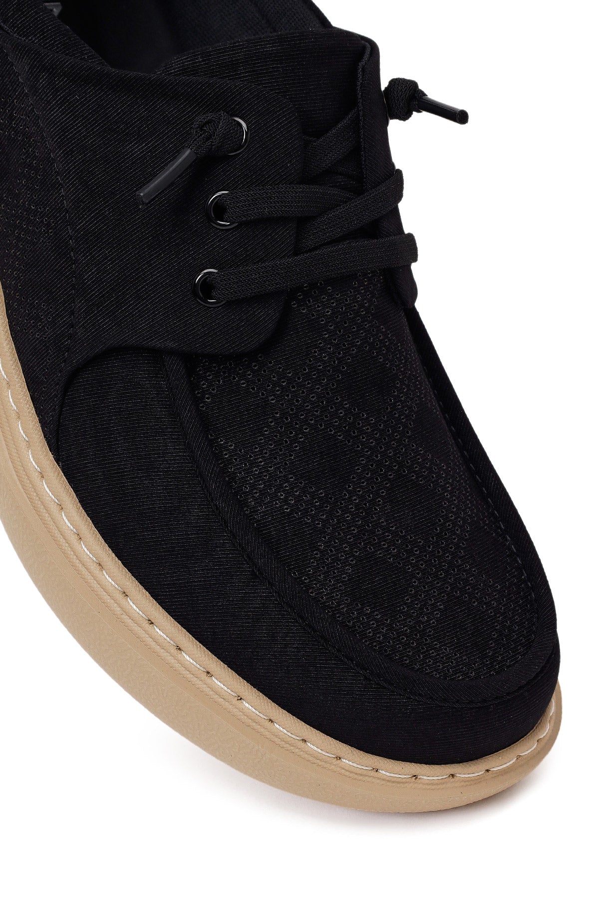 Derimod Zero Erkek Siyah Bağcıklı Kumaş Sneaker - Image 9