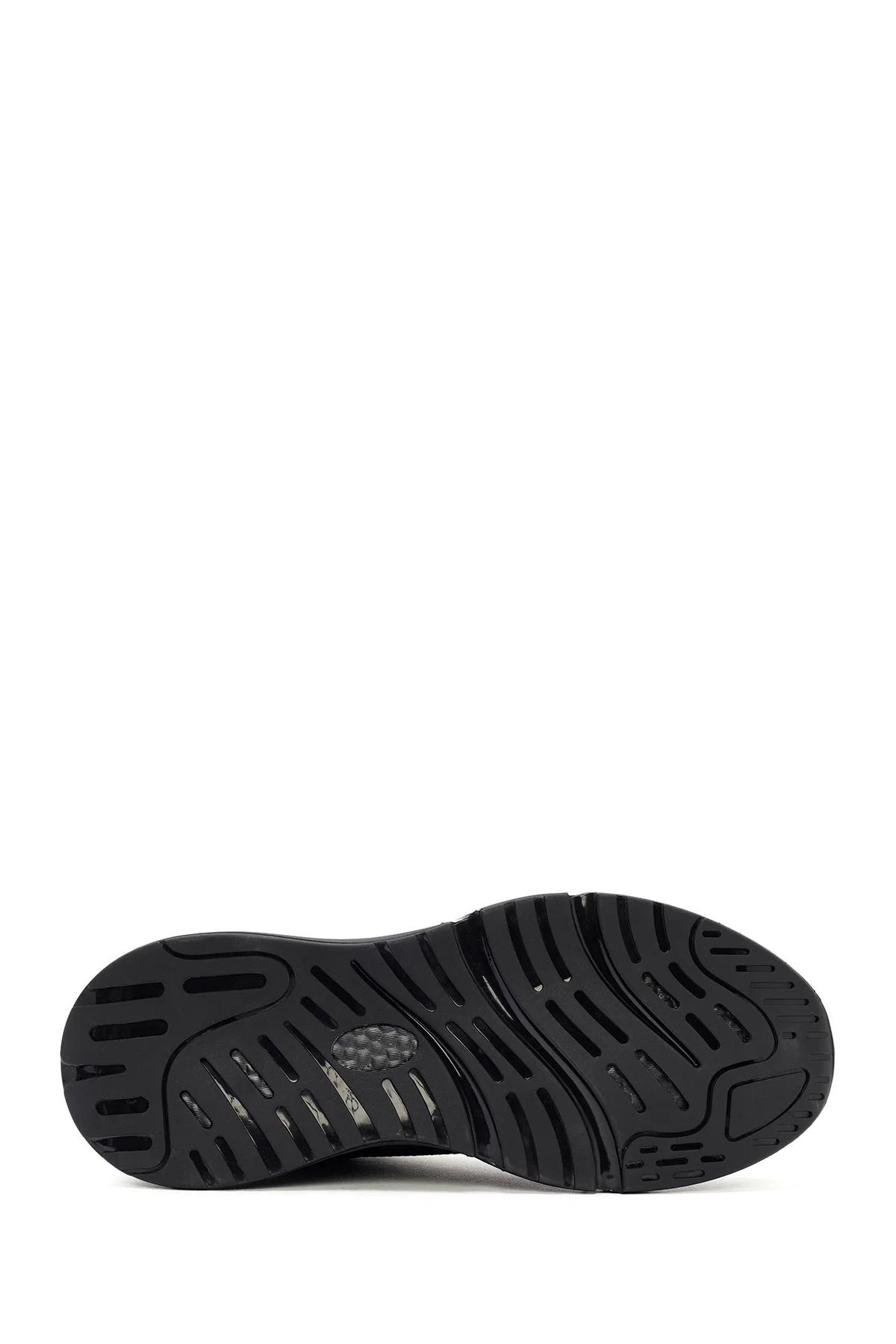 Derimod Zero Erkek Siyah Kalın Tabanlı Bağcıklı Kumaş Sneaker - Image 4
