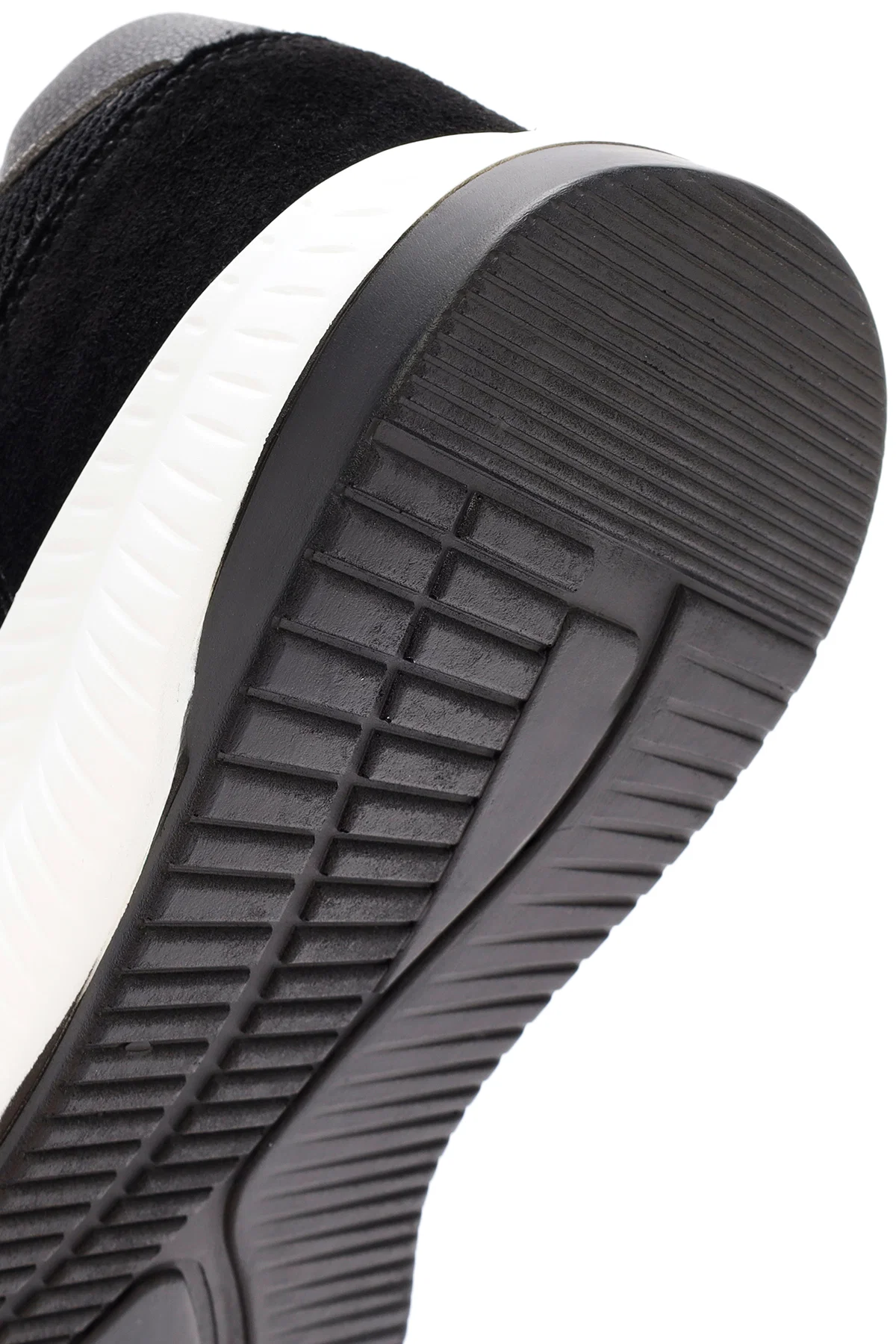 Derimod Zero Erkek Siyah Kalın Tabanlı Bağcıklı Kumaş Sneaker - Image 8