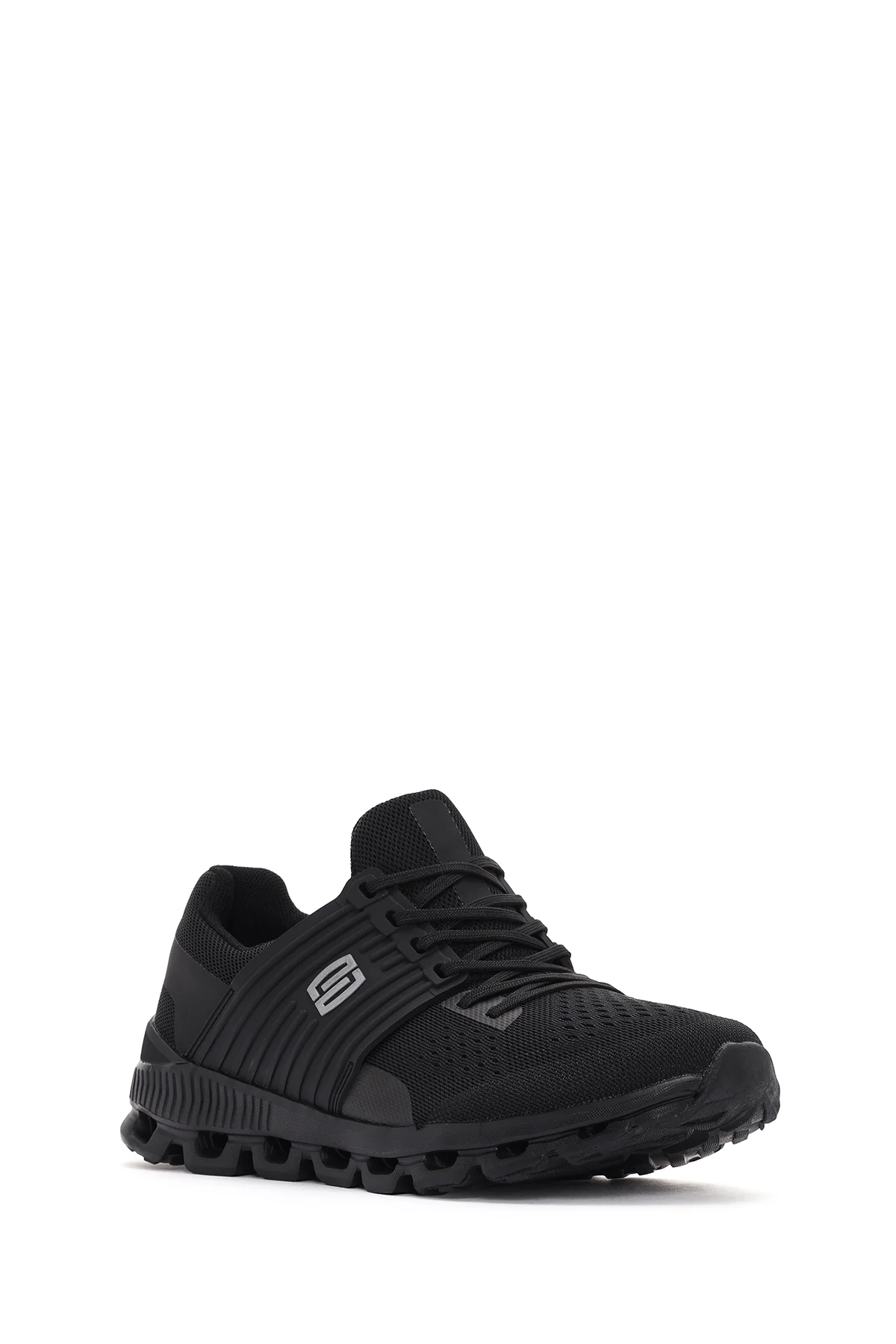 Derimod Zero Erkek Siyah Kalın Tabanlı Kumaş Sneaker - Image 6