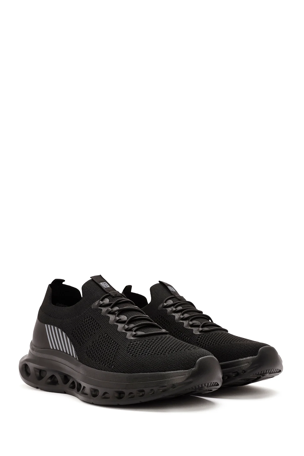 Derimod Zero Erkek Siyah Kalın Tabanlı Kumaş Sneaker - Image 2