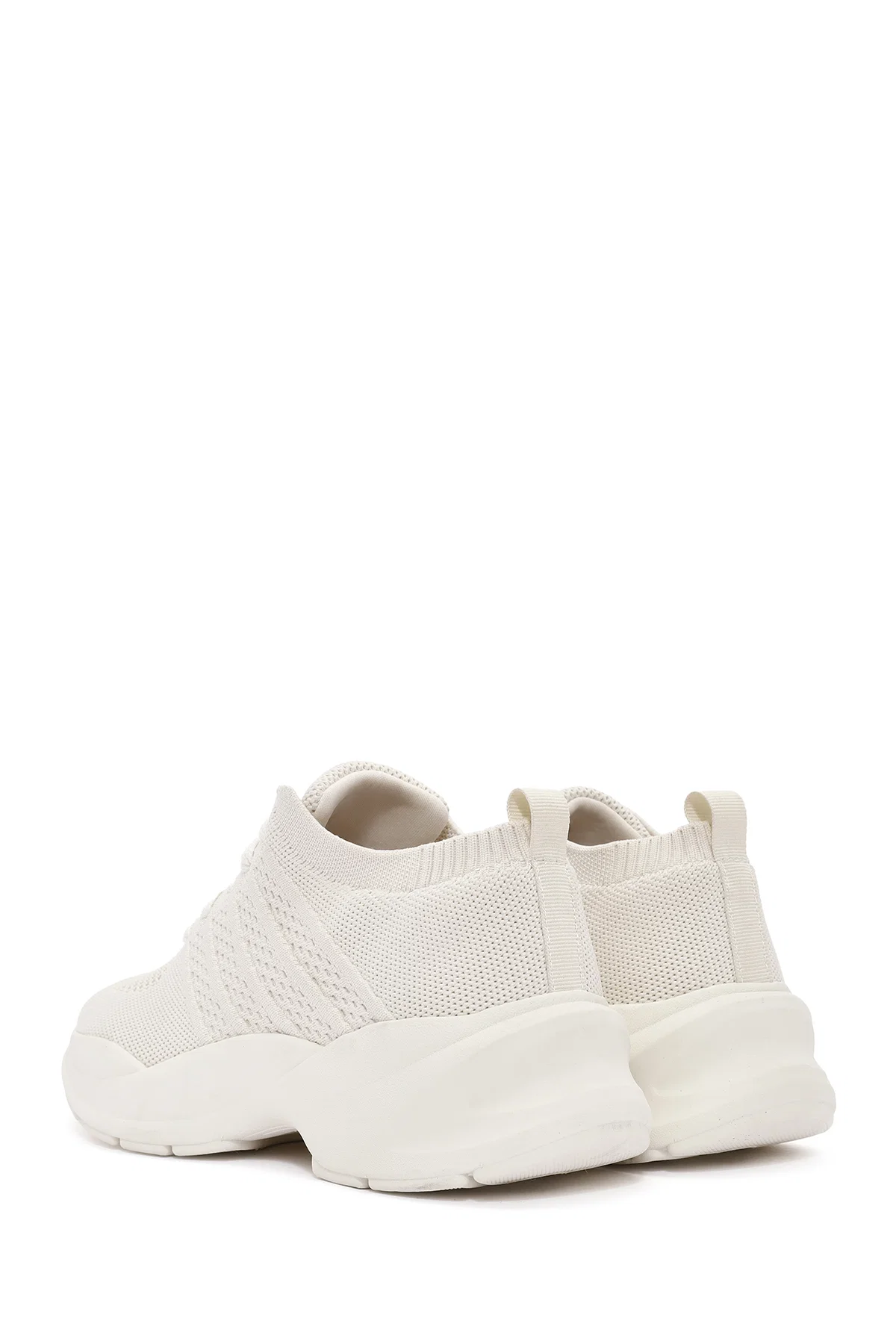 Derimod Zero Kadın Bej Bağcıklı Kalın Tabanlı Sneaker - Image 5